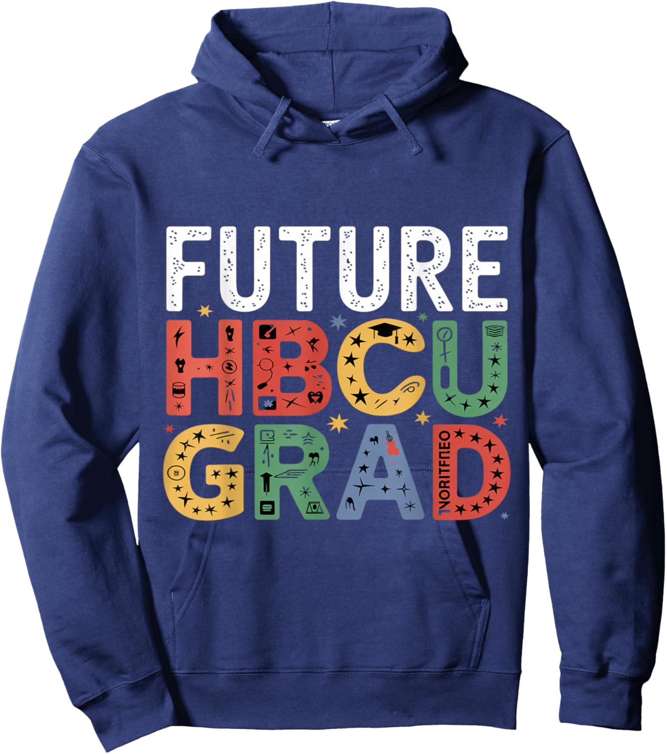 Future HBCU Grad Black Boy Graduation HBCU Black History Kid Hoodie - Hoodie | Navy