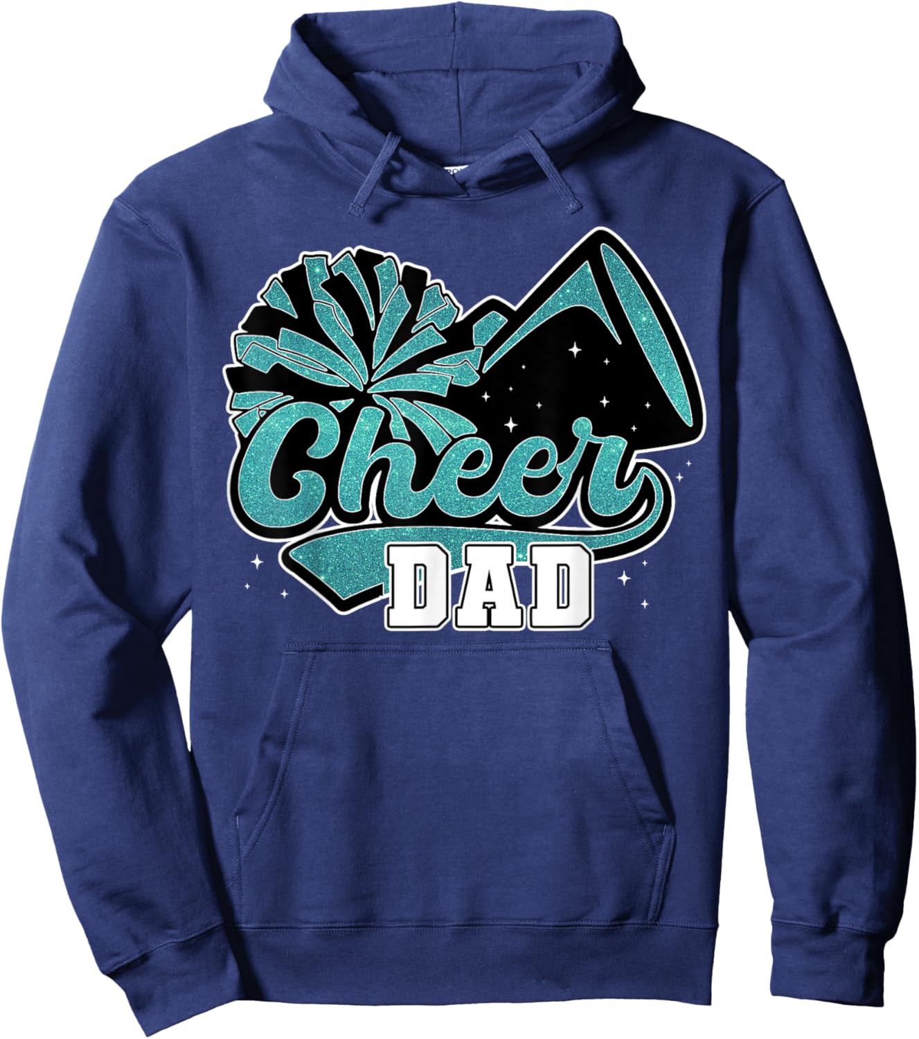 Proud Cheer Dad My Favorite Cheerleader Calls Me Daddy Men Hoodie - Hoodie | Navy