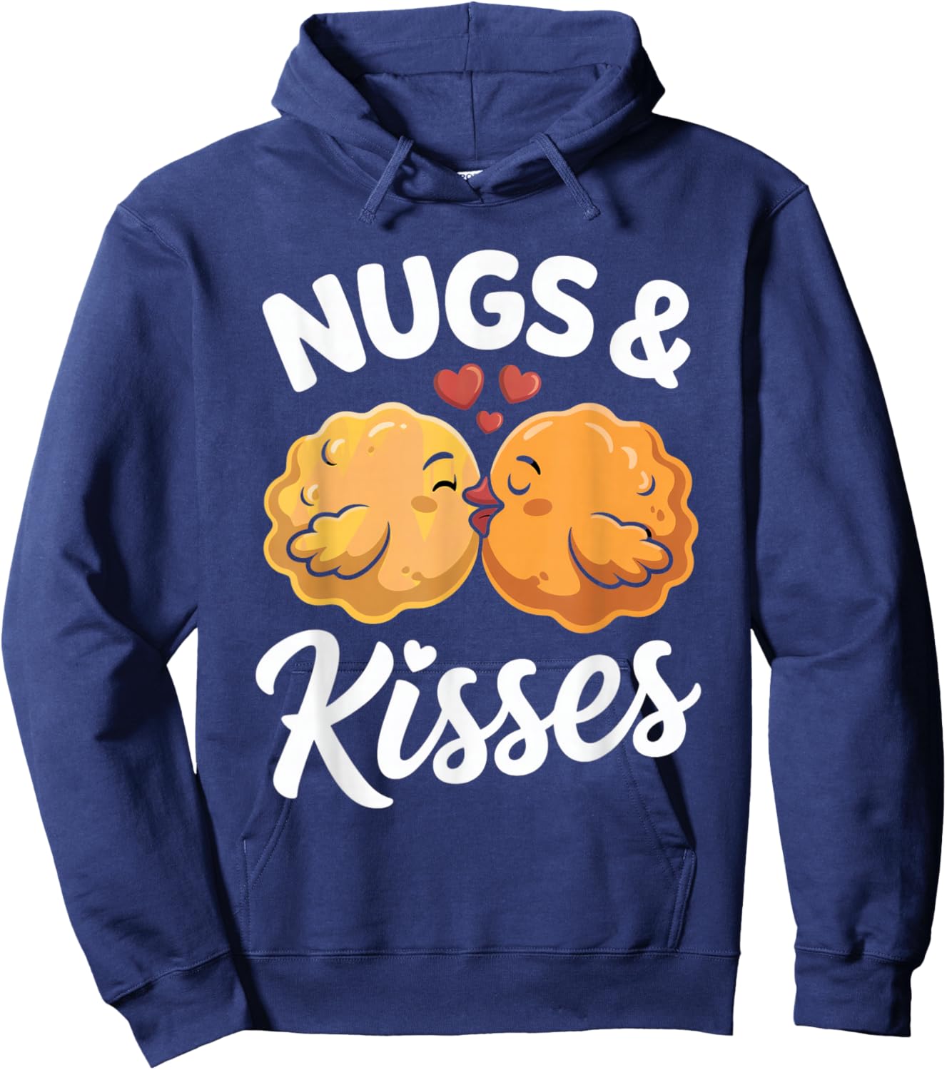 Chicken Nuggets Loves Chicken Chicken Nugget Valentines Day Hoodie - Hoodie | Navy