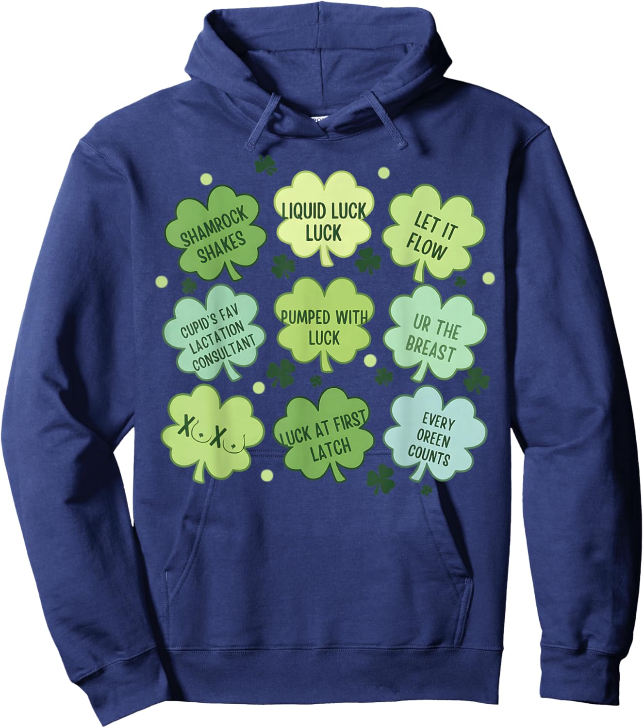 Lactation St Patrick Day Breastfeeding Consultant St Patrick Hoodie - Hoodie | Navy