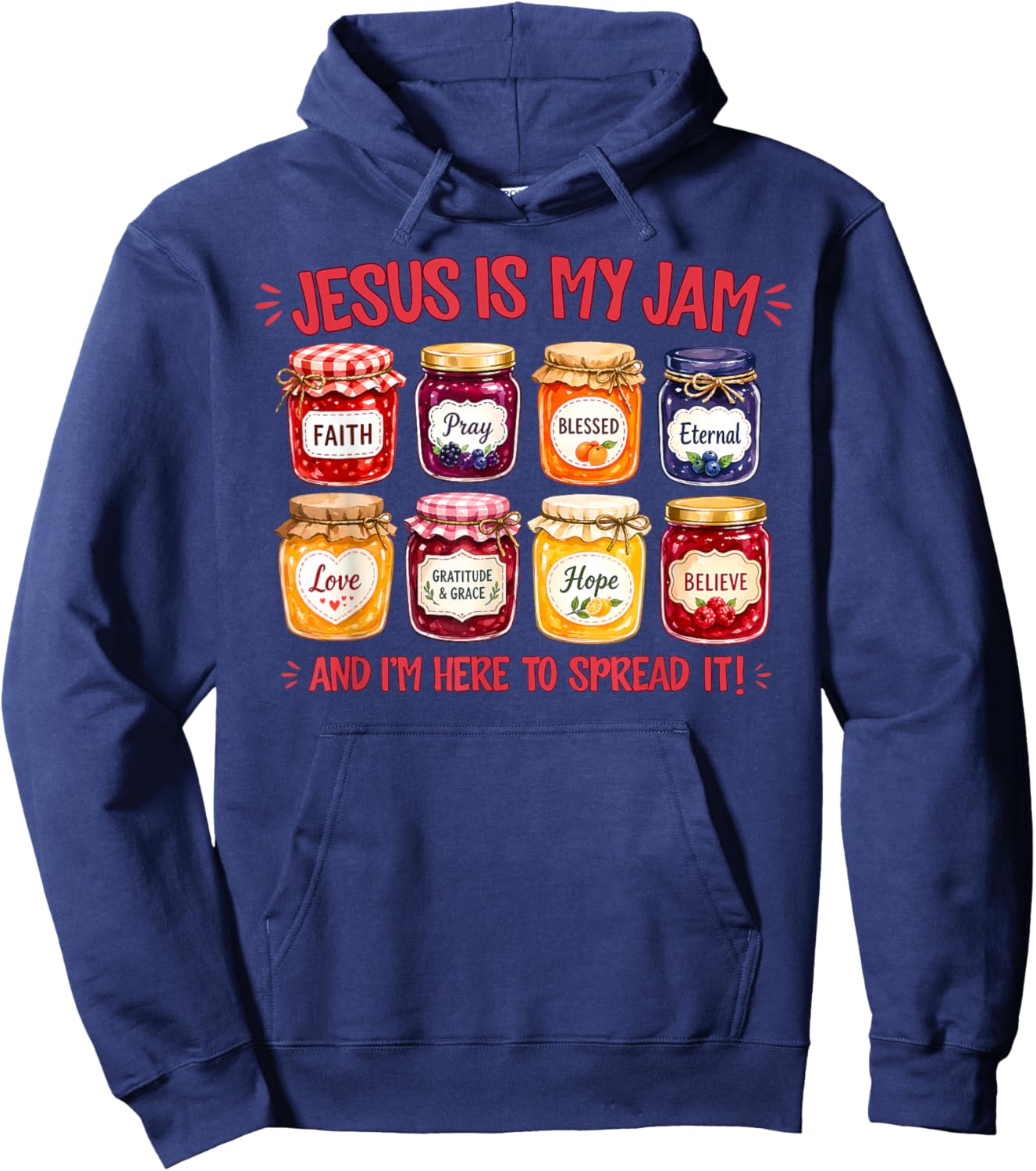 Jesus is My Jam Christian Faith Religious Bible Men Women Hoodie - Hoodie | Navy