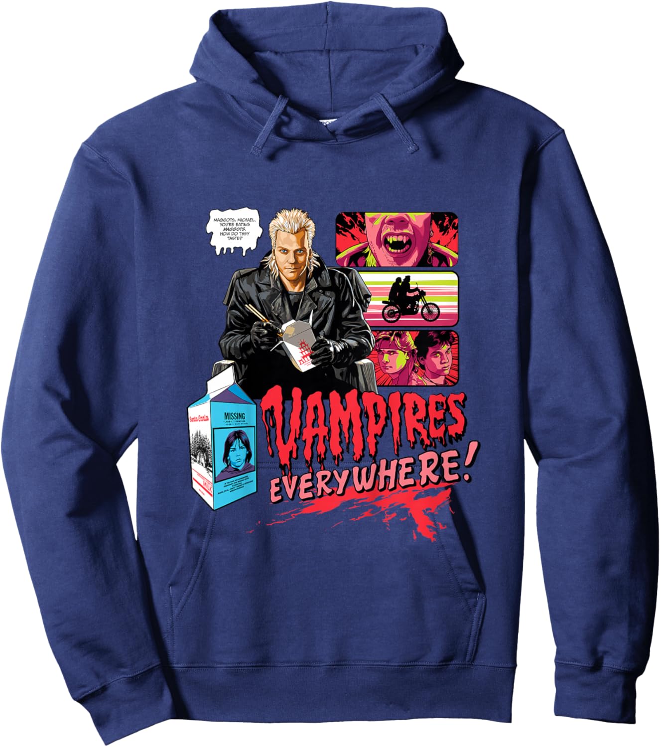 The Lost Boys Vampires Everywhere! You're Eating Maggots Hoodie - Hoodie | Navy