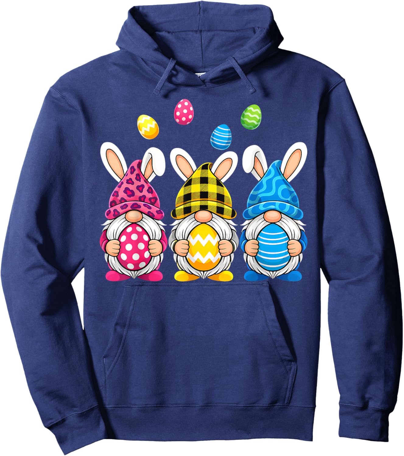 Gnome Easter Shirt Women Easter Outfit Easter Girls Hoodie - Hoodie | Navy