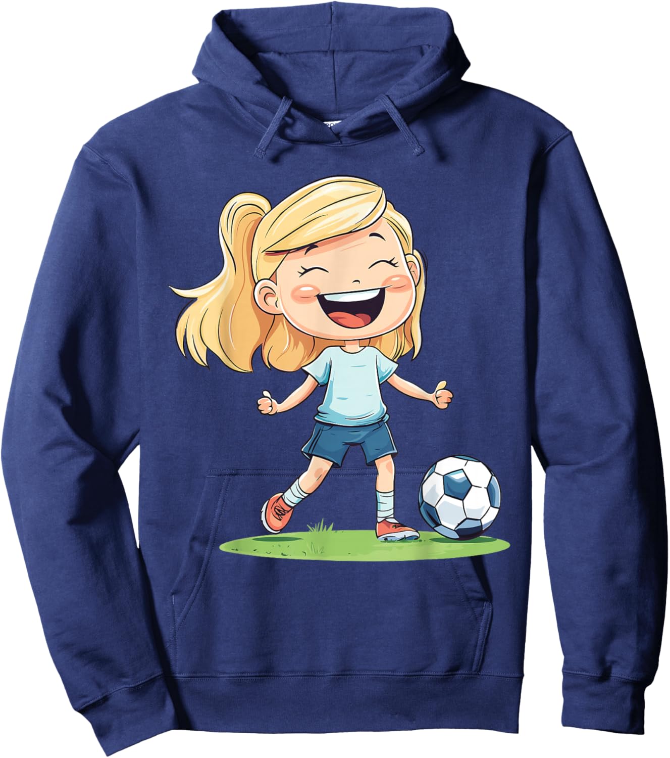 Girl Soccer Hoodie - Hoodie | Navy