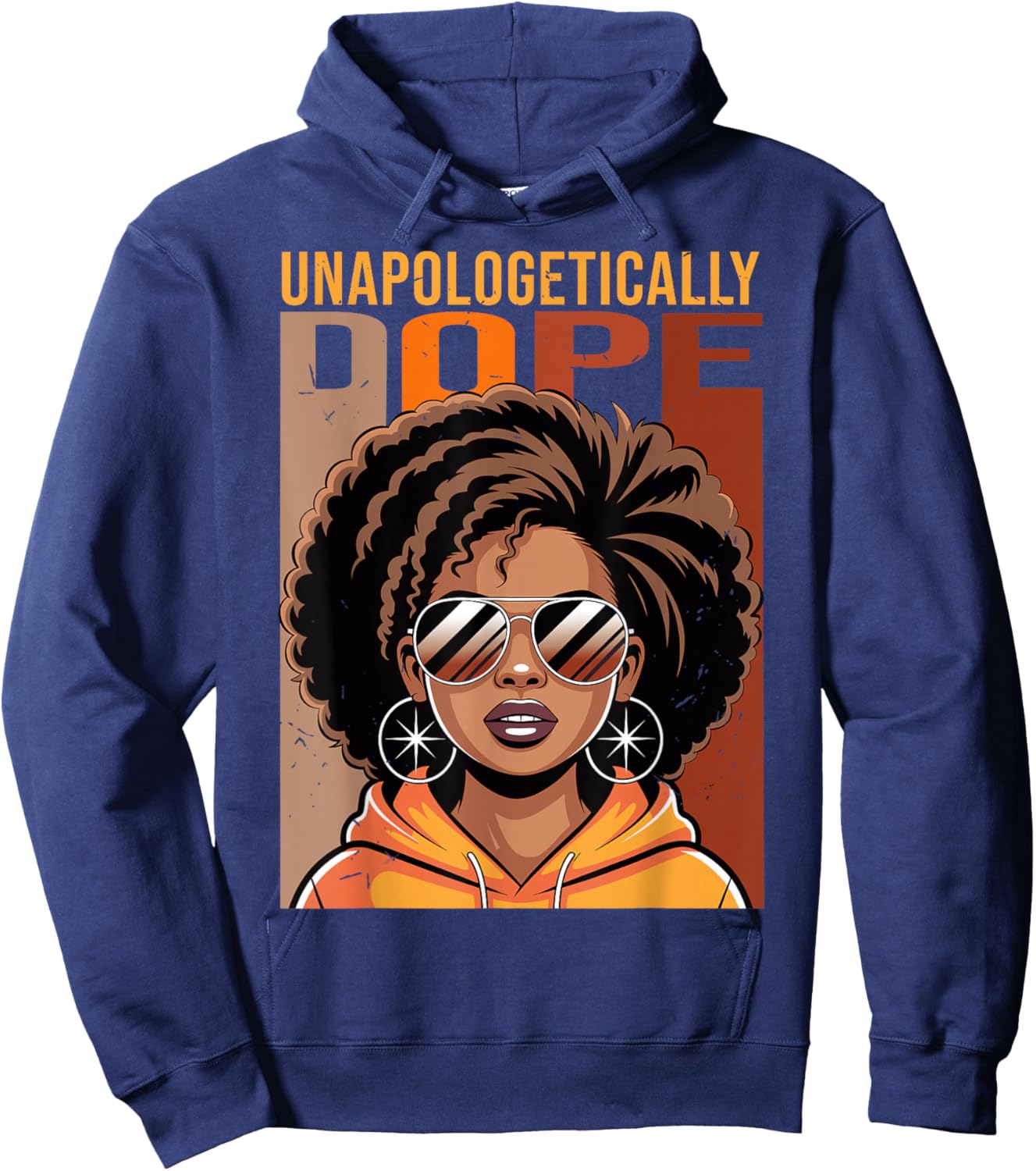 Unapologetically Dope African Women Black History Month Hoodie - Hoodie | Navy