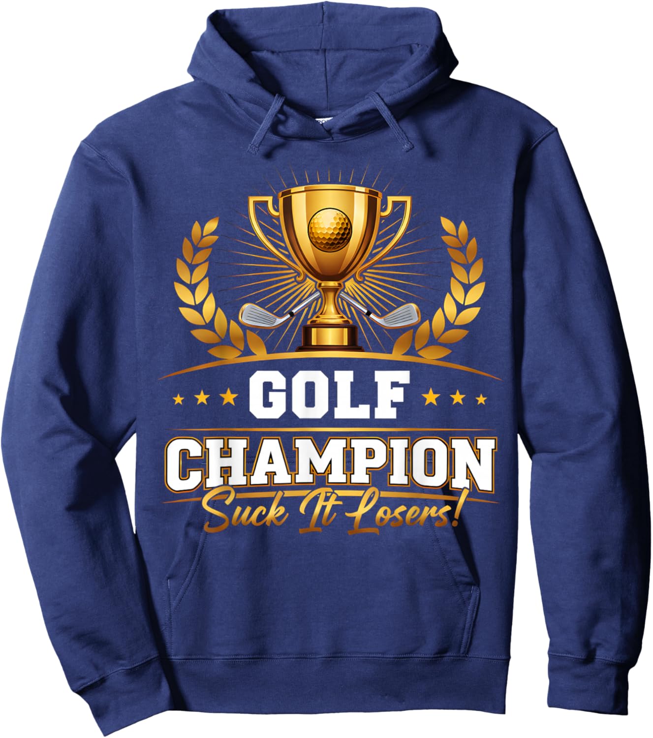 Funny Golf Champion Trophy Design Hoodie - Hoodie | Navy