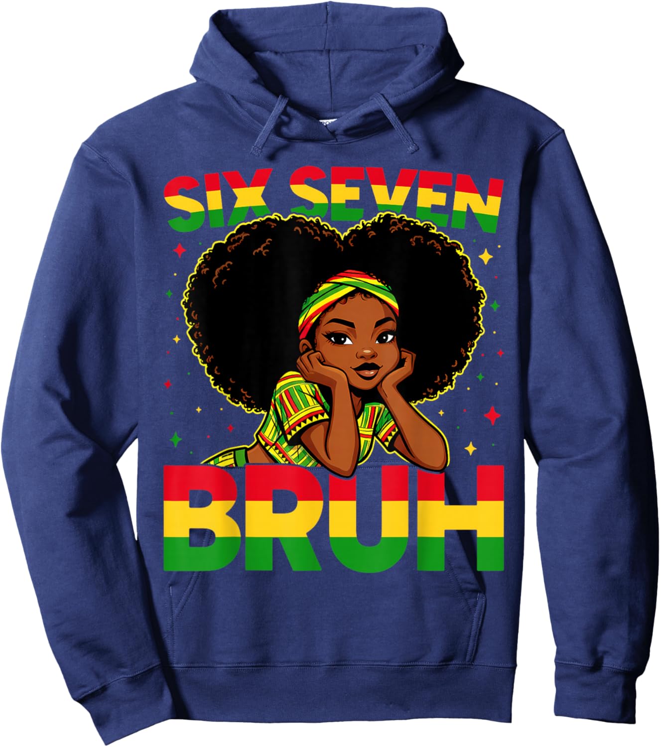 67 Bruh Black History Month Pride African Meme Girls Kids Hoodie - Hoodie | Navy