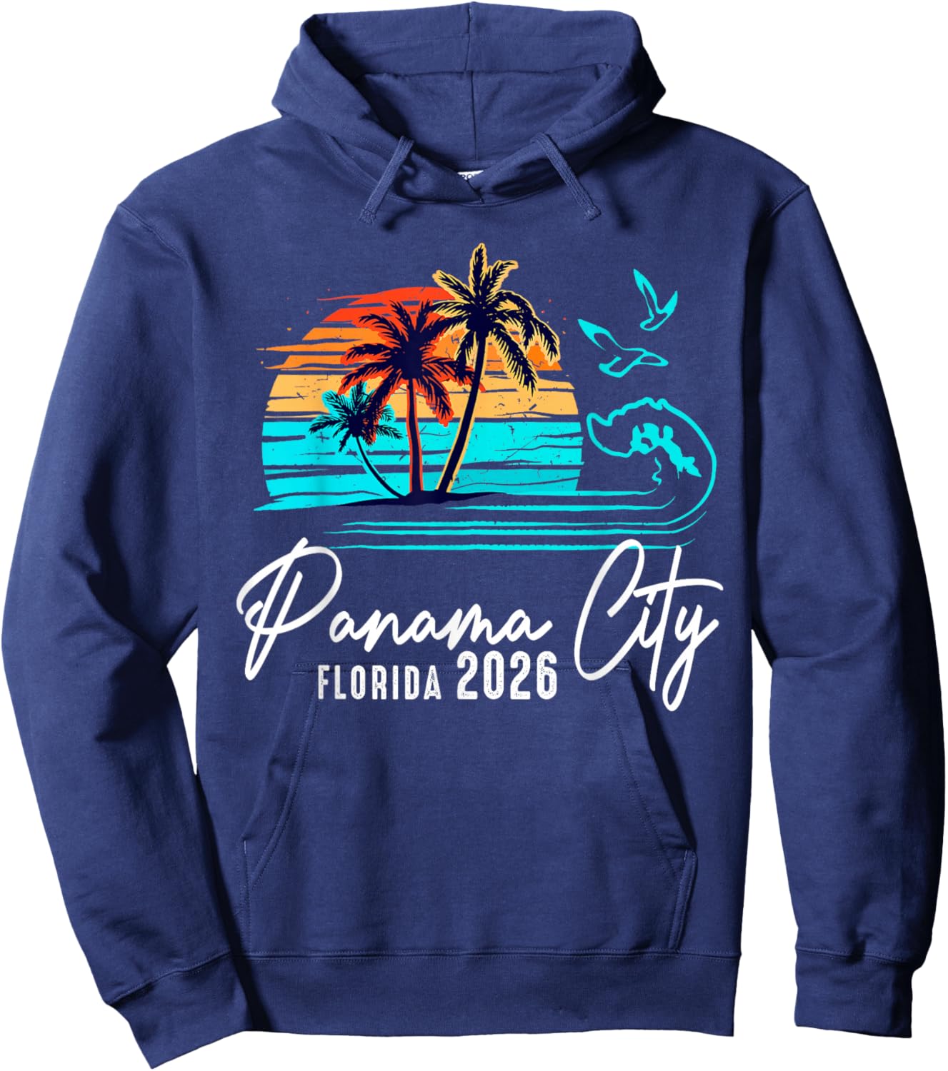 Panama City Florida 2026 Vacation Matching Family Group Hoodie - Hoodie | Navy