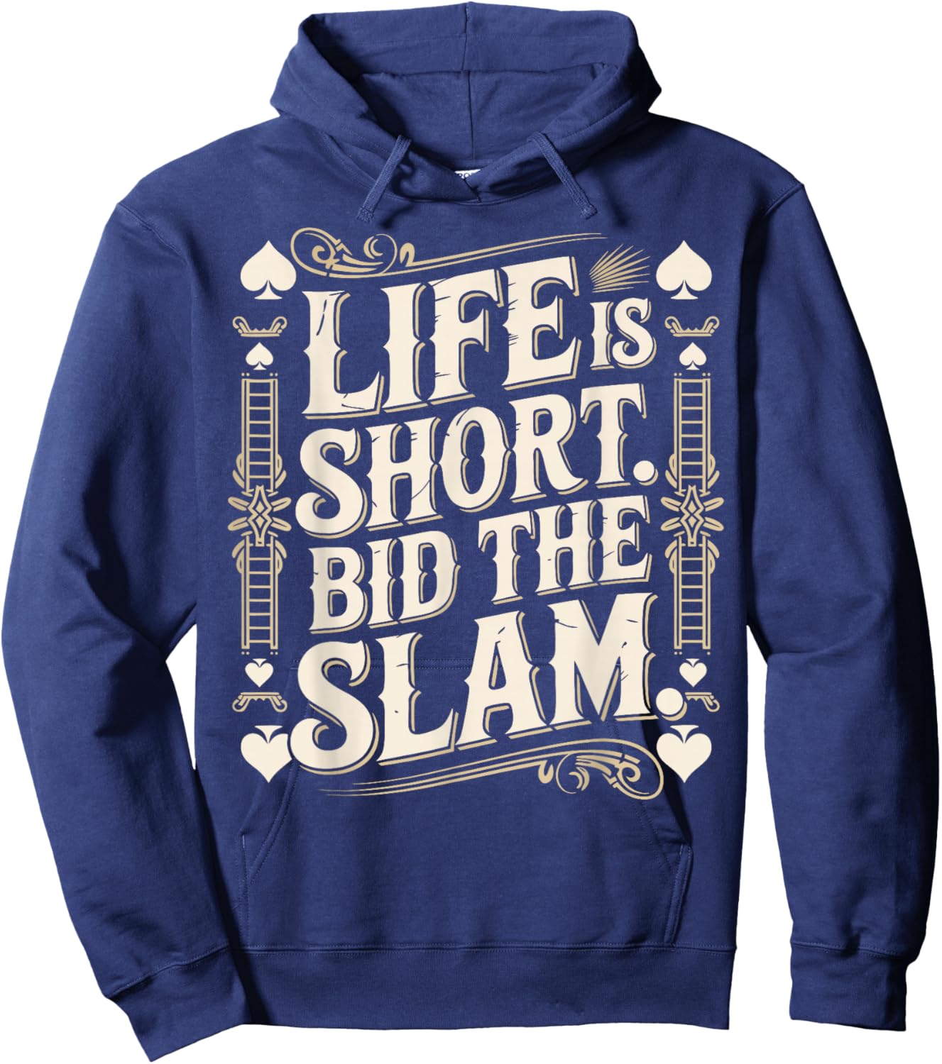 Bridge Player Life Contract Bridge Hoodie - Hoodie | Navy