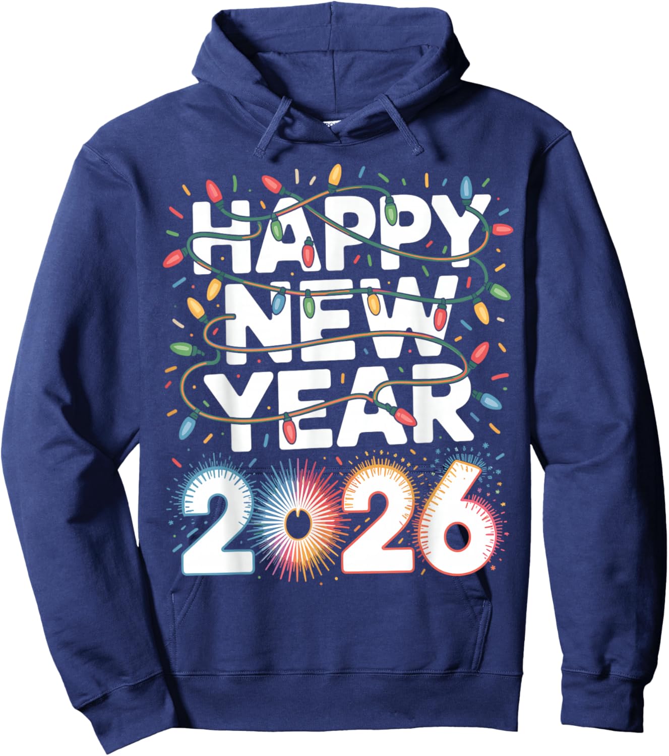Happy New Year 2026 Sparkle Shirt Hoodie - Hoodie | Navy