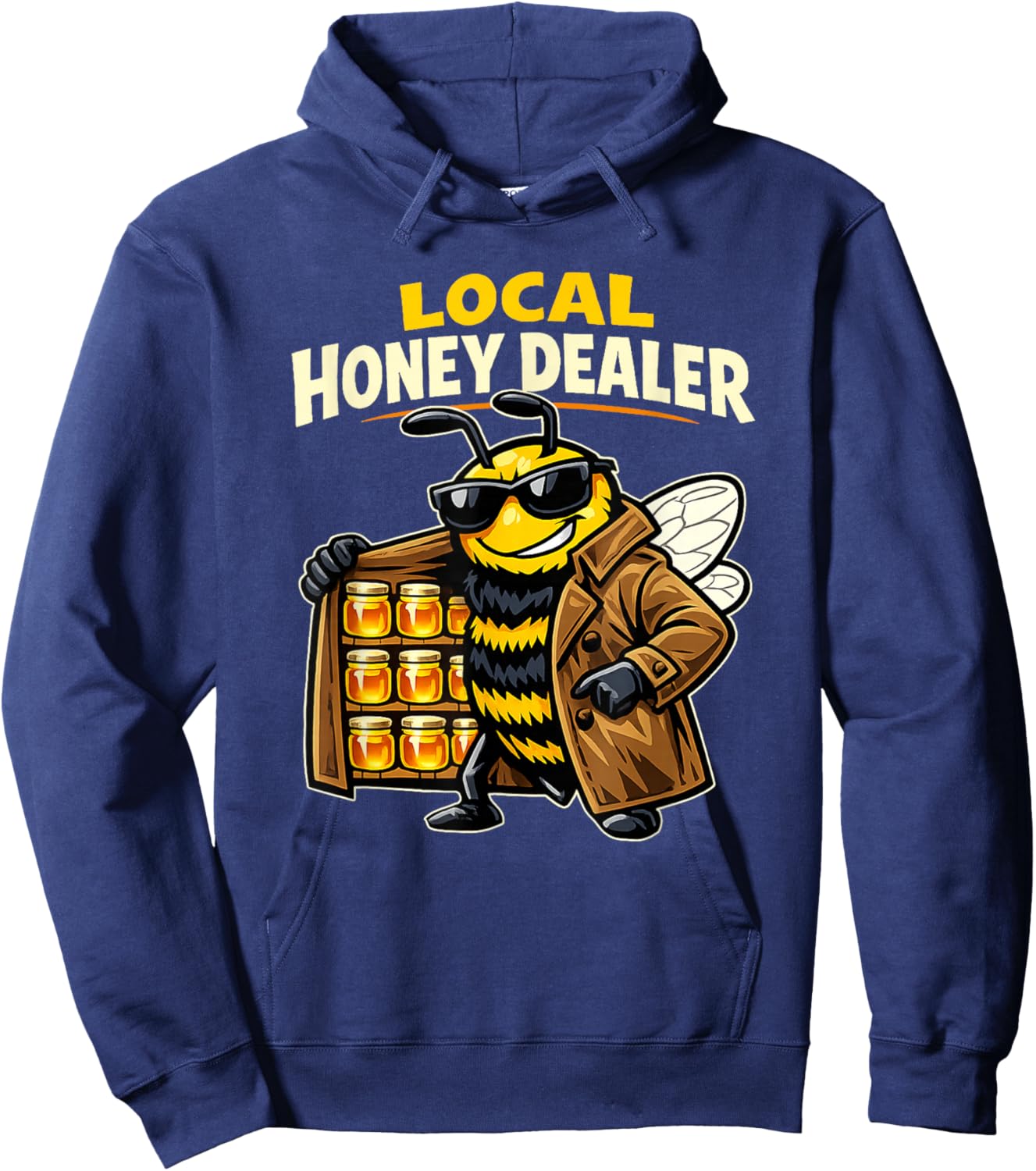 Beekeeper Local Honey Dealer Bee Beekeeping Men Women Hoodie - Hoodie | Navy