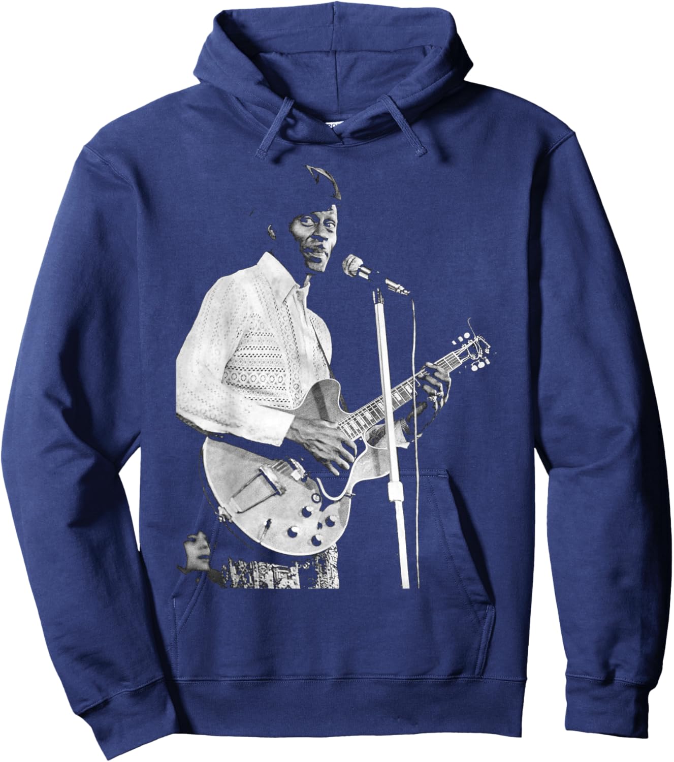 Chuck Berry Rock N Roll Guitar Legend 1973 Hoodie - Hoodie | Navy