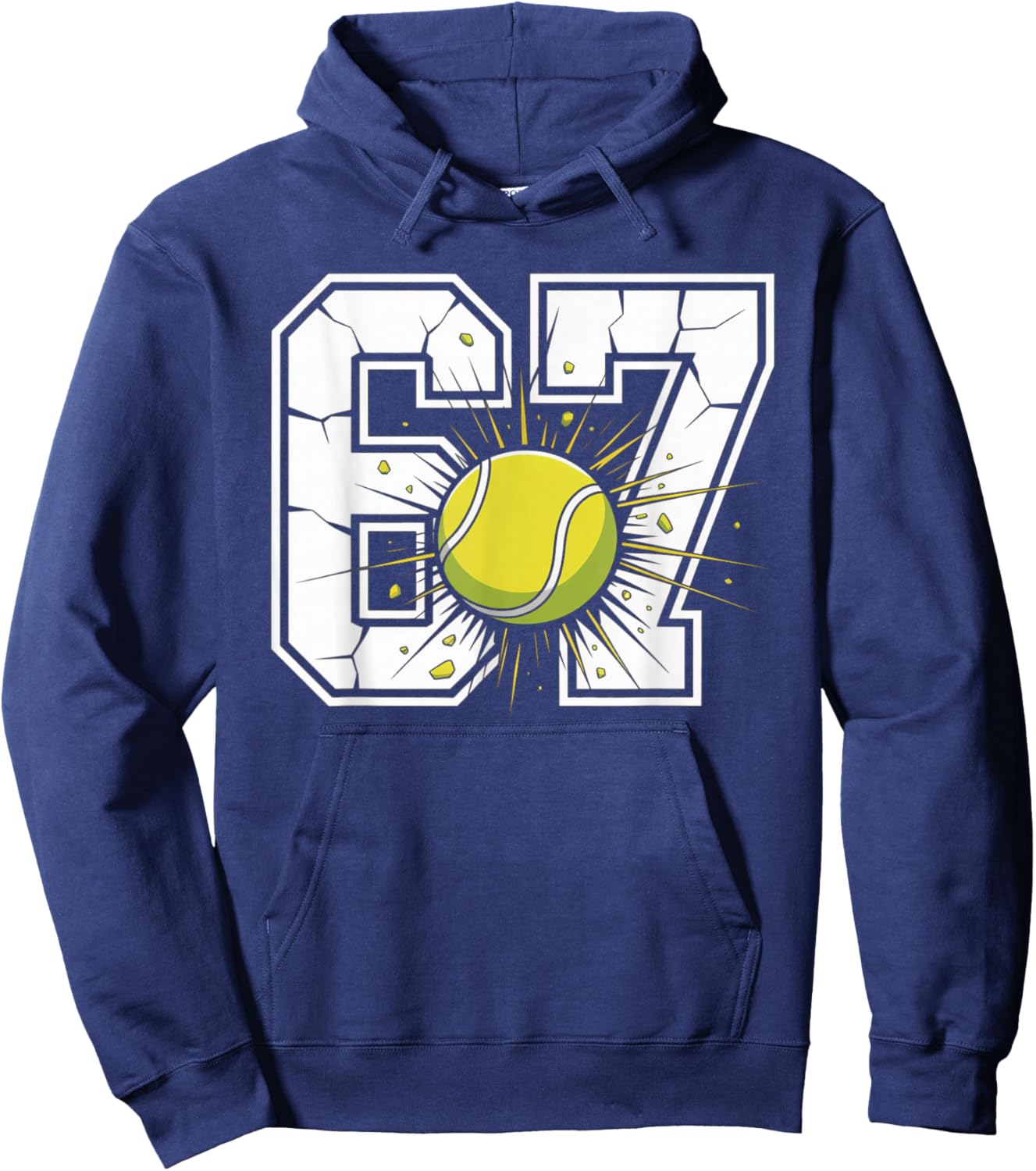 67 Tennis 6 7 Meme Six Seven Sports Kids Men Women Hoodie - Hoodie | Navy