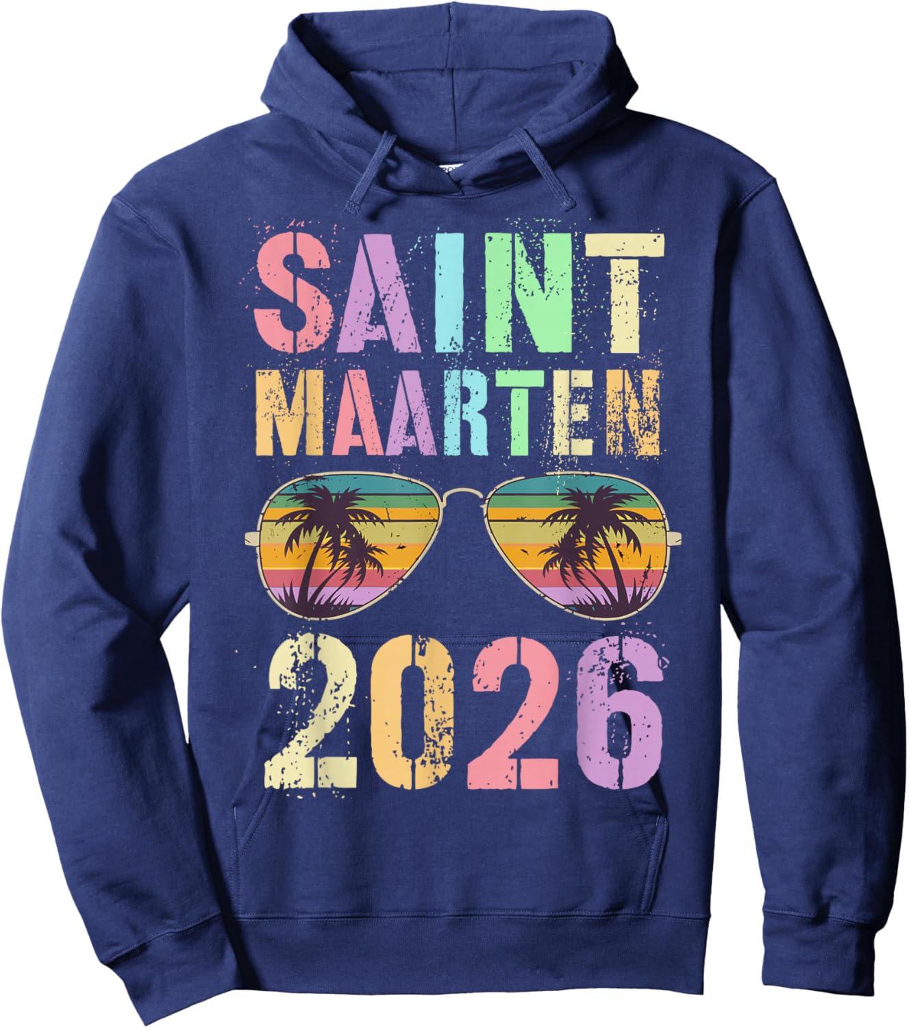 Kids Saint Maarten 2026 Trip Swim Vacay BFF Mom Daughter Hoodie - Hoodie | Navy