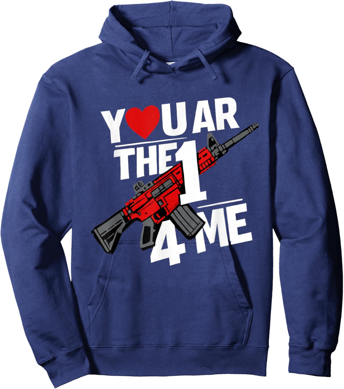 Funny Valentine's Day Design – You are The One for Me Hoodie - Hoodie | Navy