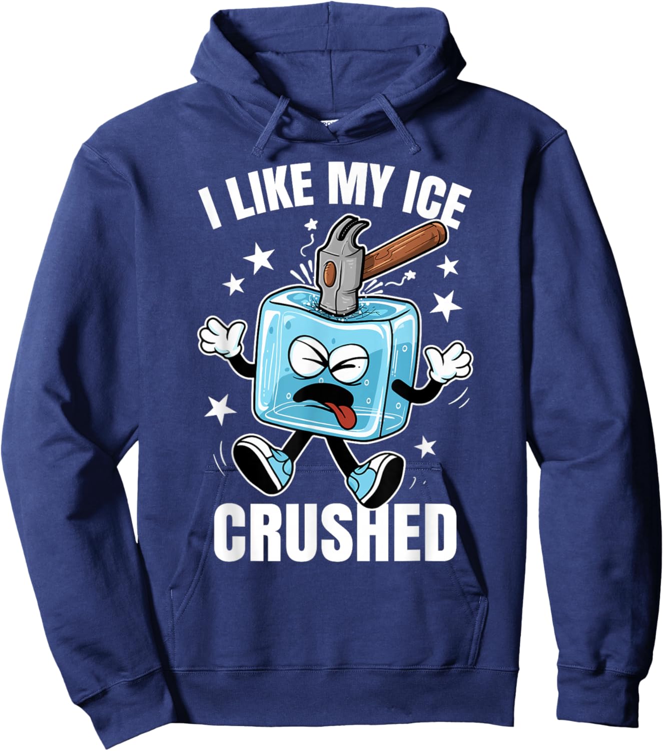 I Like My Ice Crushed Funny Subtle Immigrants Abolish Hoodie - Hoodie | Navy