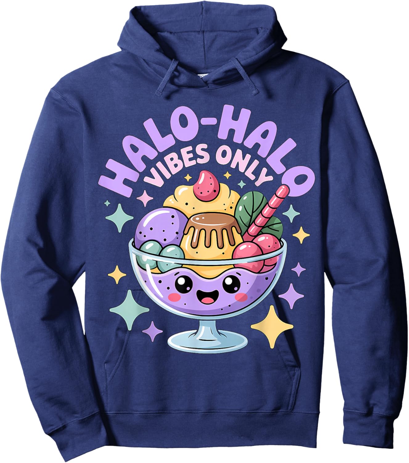 Cute Halo-Halo Filipino Dessert Pinay Pinoy Hoodie - Hoodie | Navy