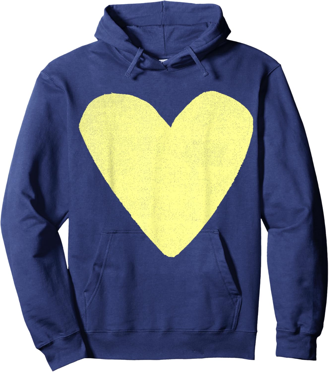 Boho Tops Valentines Day Cute Girls Pastel Yellow Hoodie - Hoodie | Navy