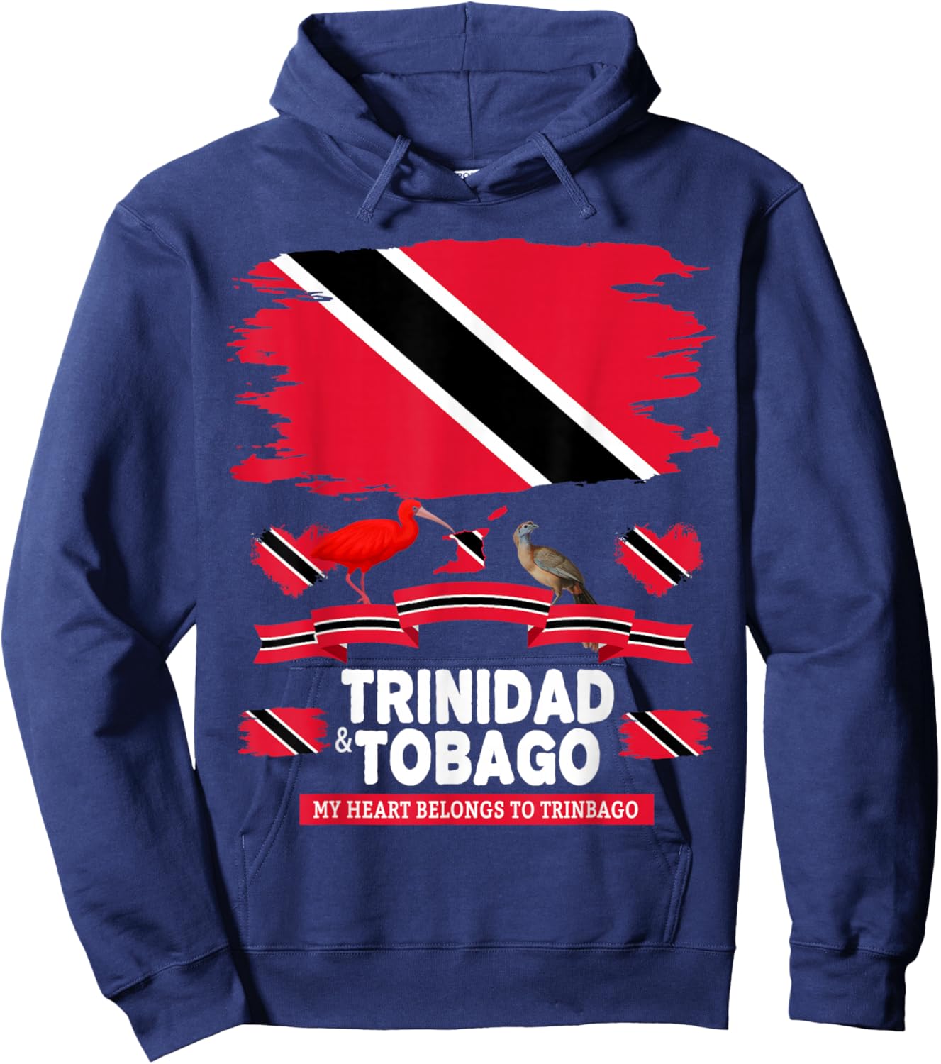 Trinidad Flag Outfit Idea for Kids Trinidad & Tobago Culture Hoodie - Hoodie | Navy