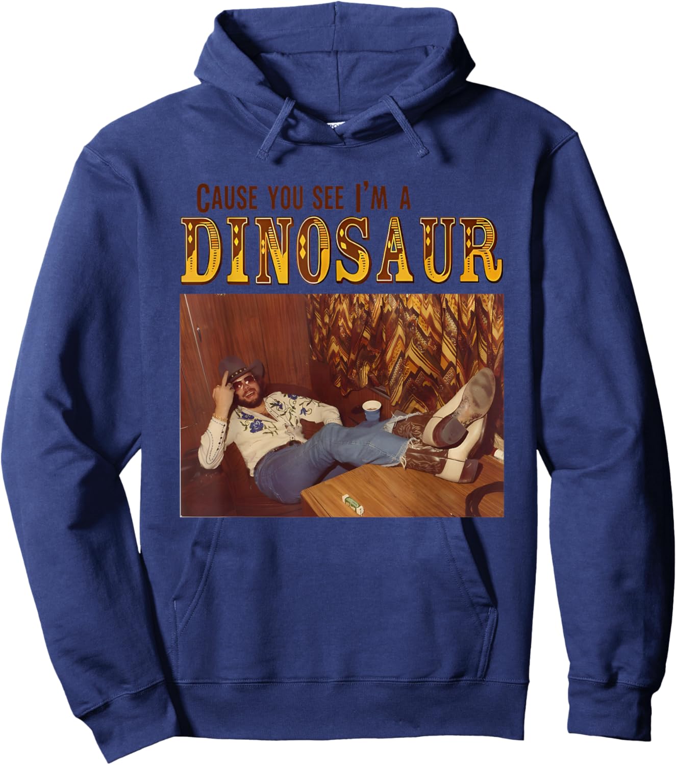 Cause You See I'm A Dinosaur Hoodie - Hoodie | Navy