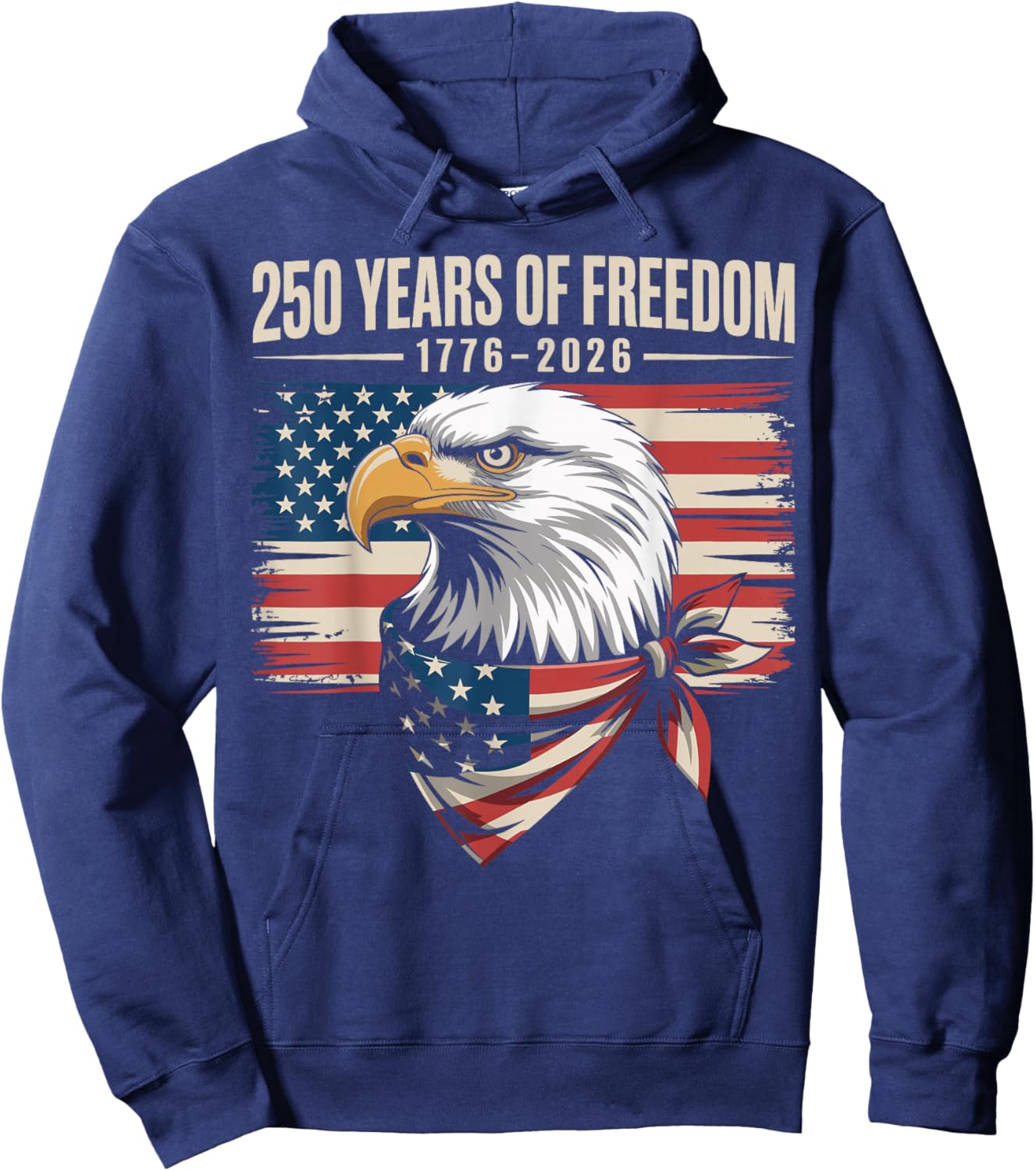 250 Years of Freedom 250th American Anniversary Independence Hoodie - Hoodie | Navy