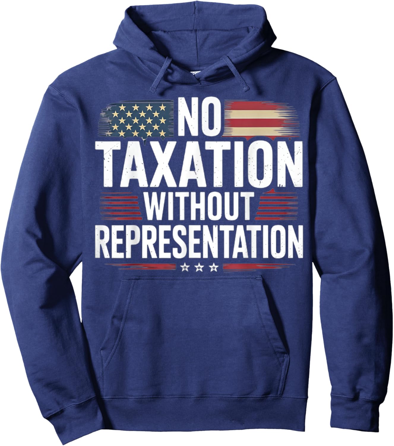 No Taxation Without Representation Hoodie - Hoodie | Navy