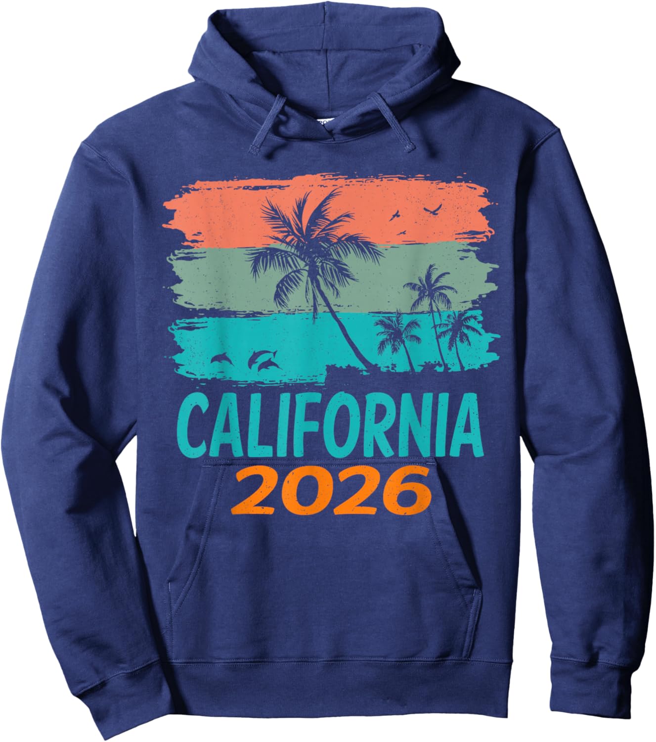 California 2026 Matching Family Beach Trip Shirts Hoodie - Hoodie | Navy