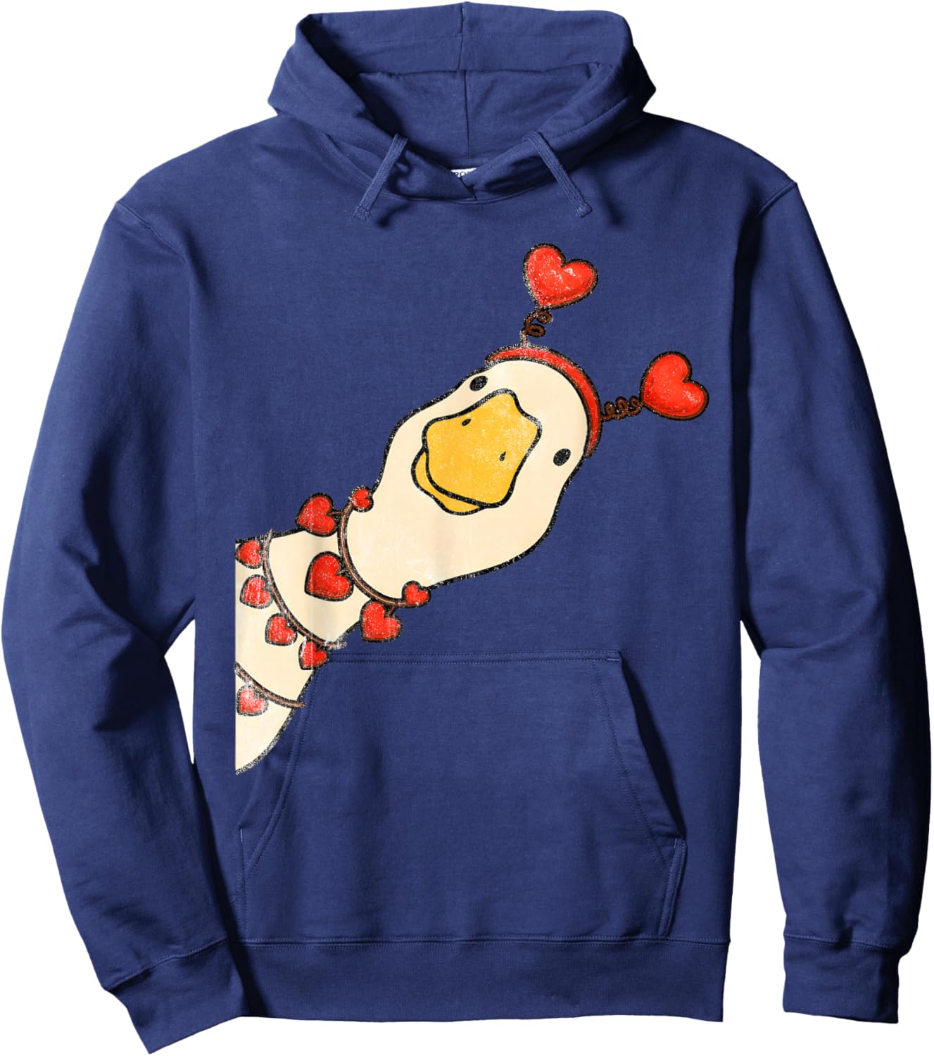 You Make My Heart Go Honk Valentine Goose Funny Meme Hoodie - Hoodie | Navy
