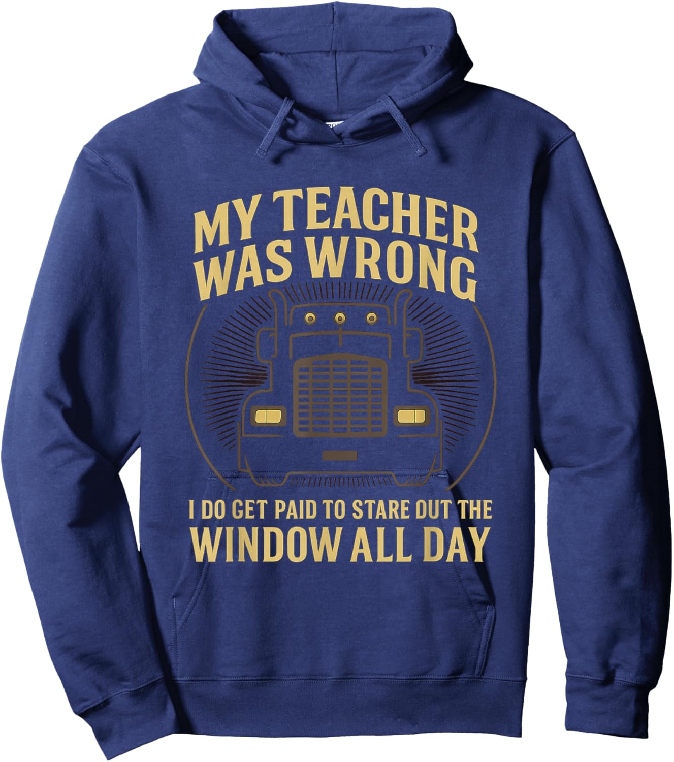 T-Shirt Hoodie - Hoodie | Navy