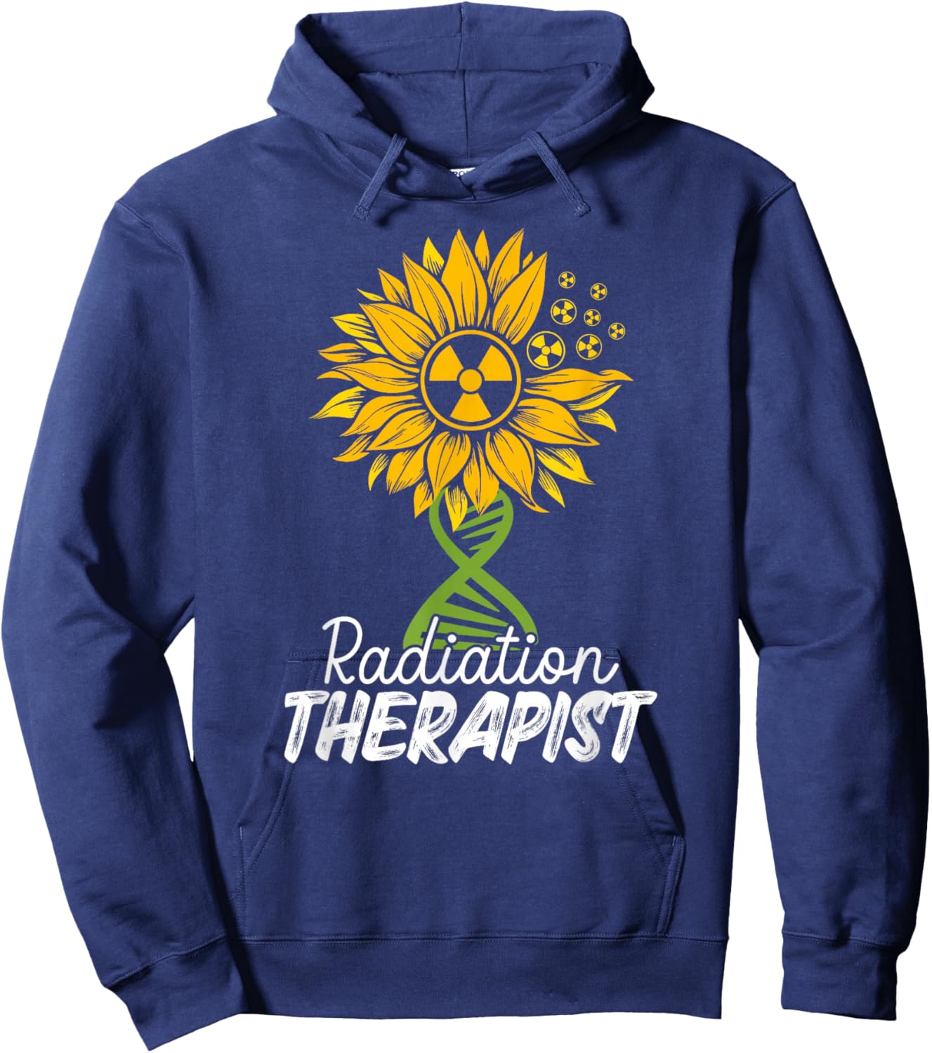 Radiation Therapist Sunflower Rad Therapist Hoodie - Hoodie | Navy