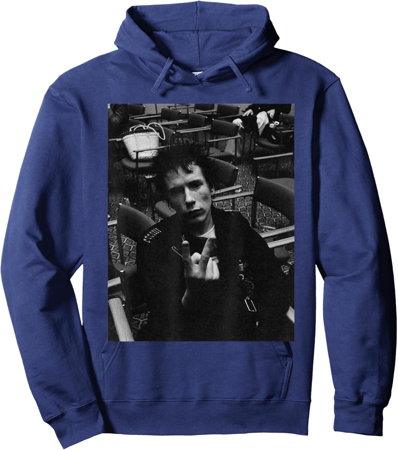 Sex Pistols Johnny Rotten Punks in London 1977 Hoodie - Hoodie | Navy