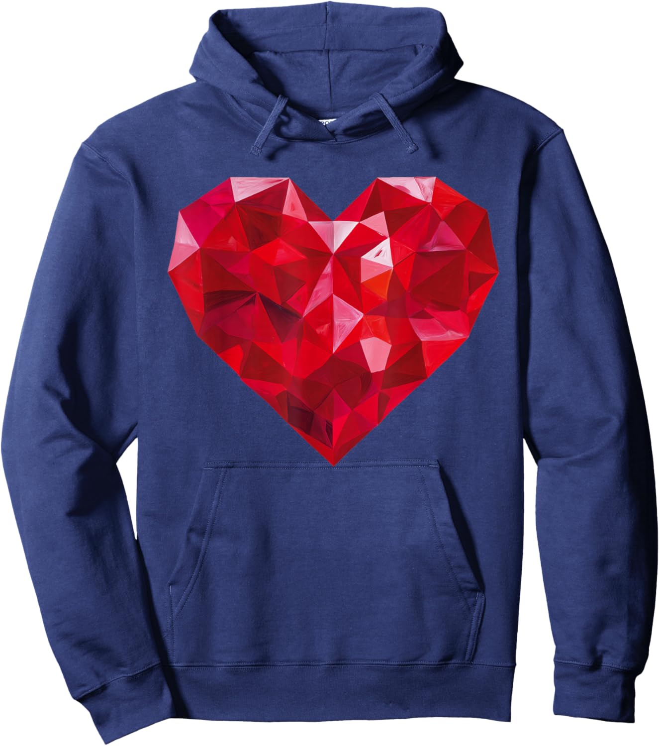 Valentines Day Heart Love Couple Romantic Art Graphic Hoodie - Hoodie | Navy
