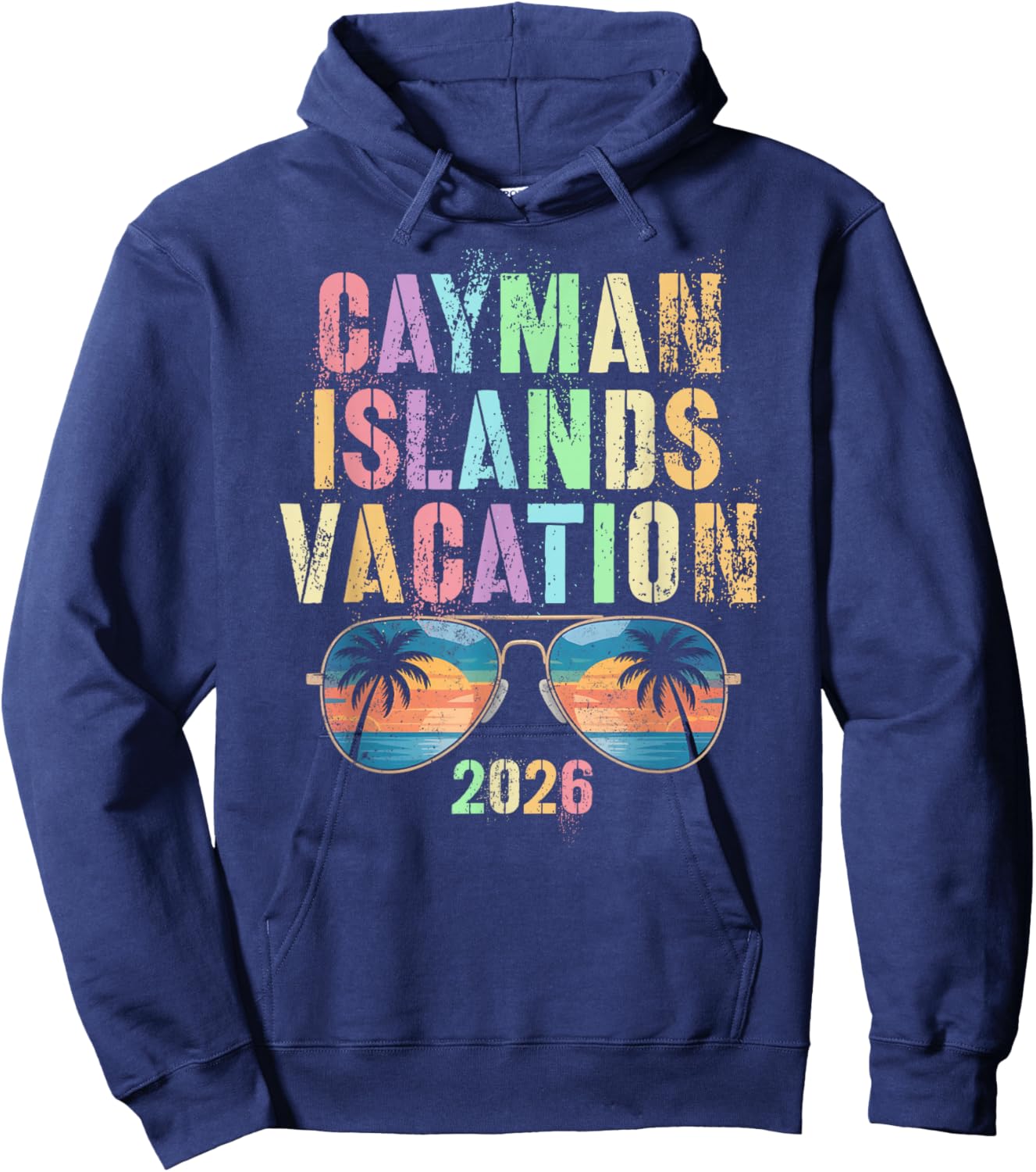 Kids Cayman Islands Vacation 2026 Trip Swim Vacay Matching Hoodie - Hoodie | Navy