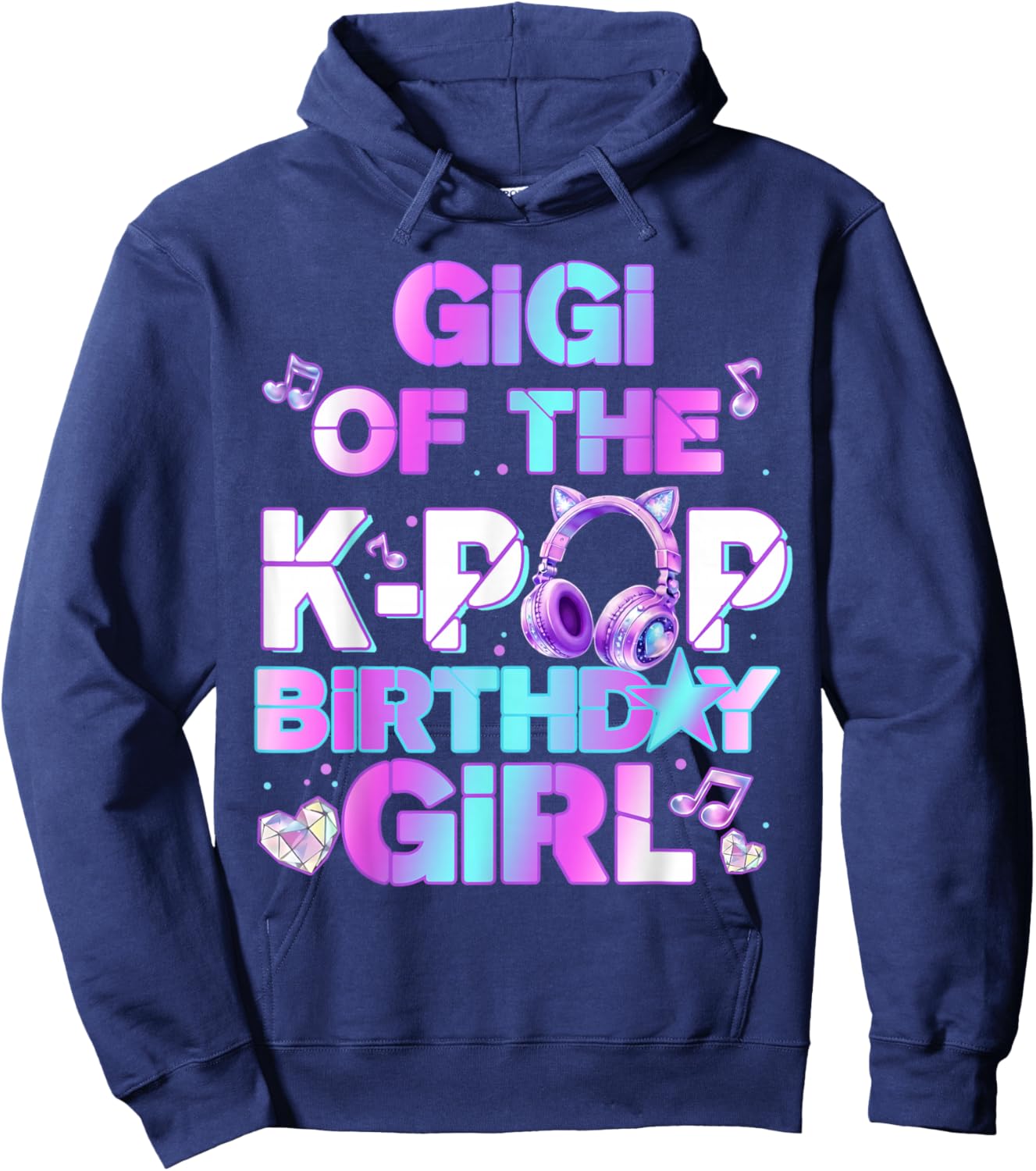 Gigi of The K-PoP Birthday Girls Korean Music Lovers Hoodie - Hoodie | Navy