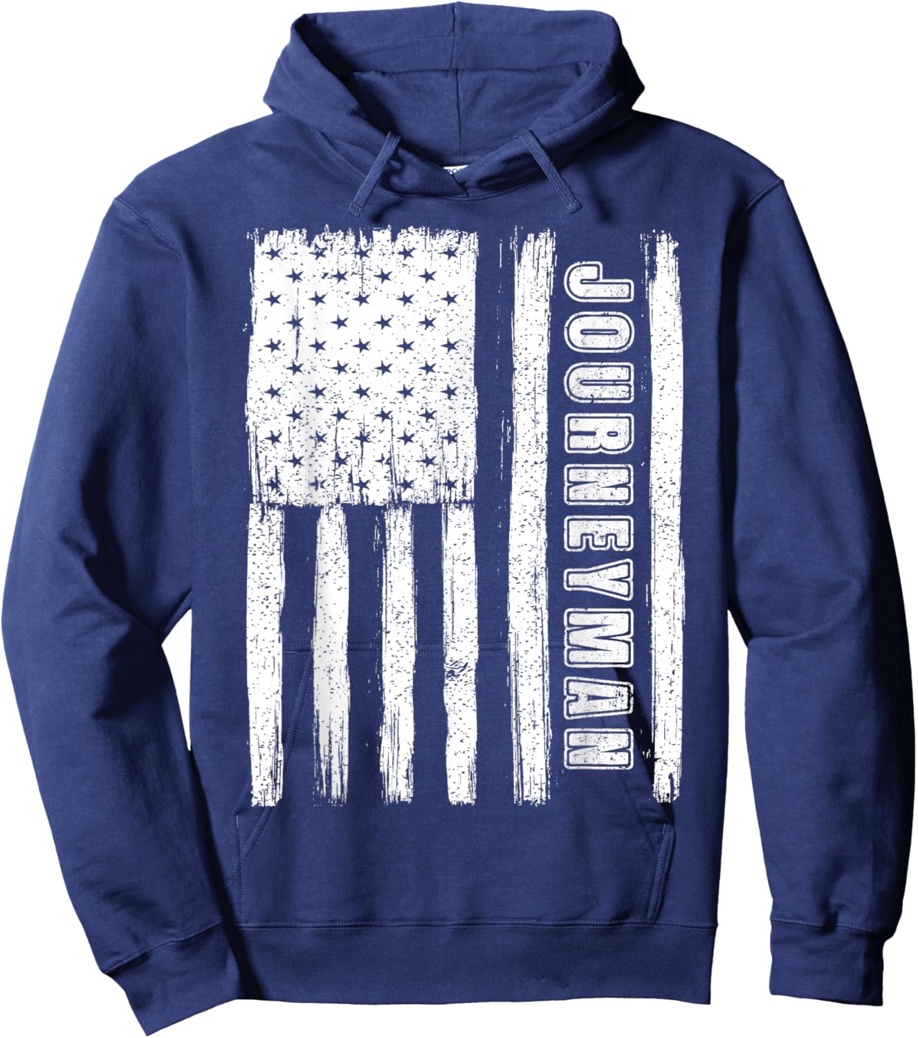 Fourth of July Shirts American Flag Journeyman Hoodie - Hoodie | Navy