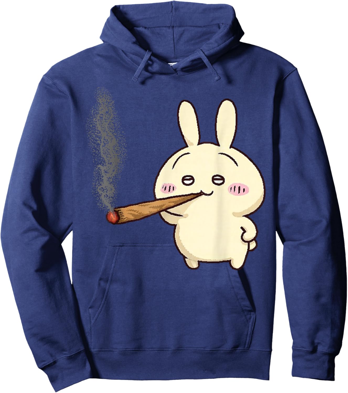 Funny Usagi Smoking Meme Women Hoodie - Hoodie | Navy
