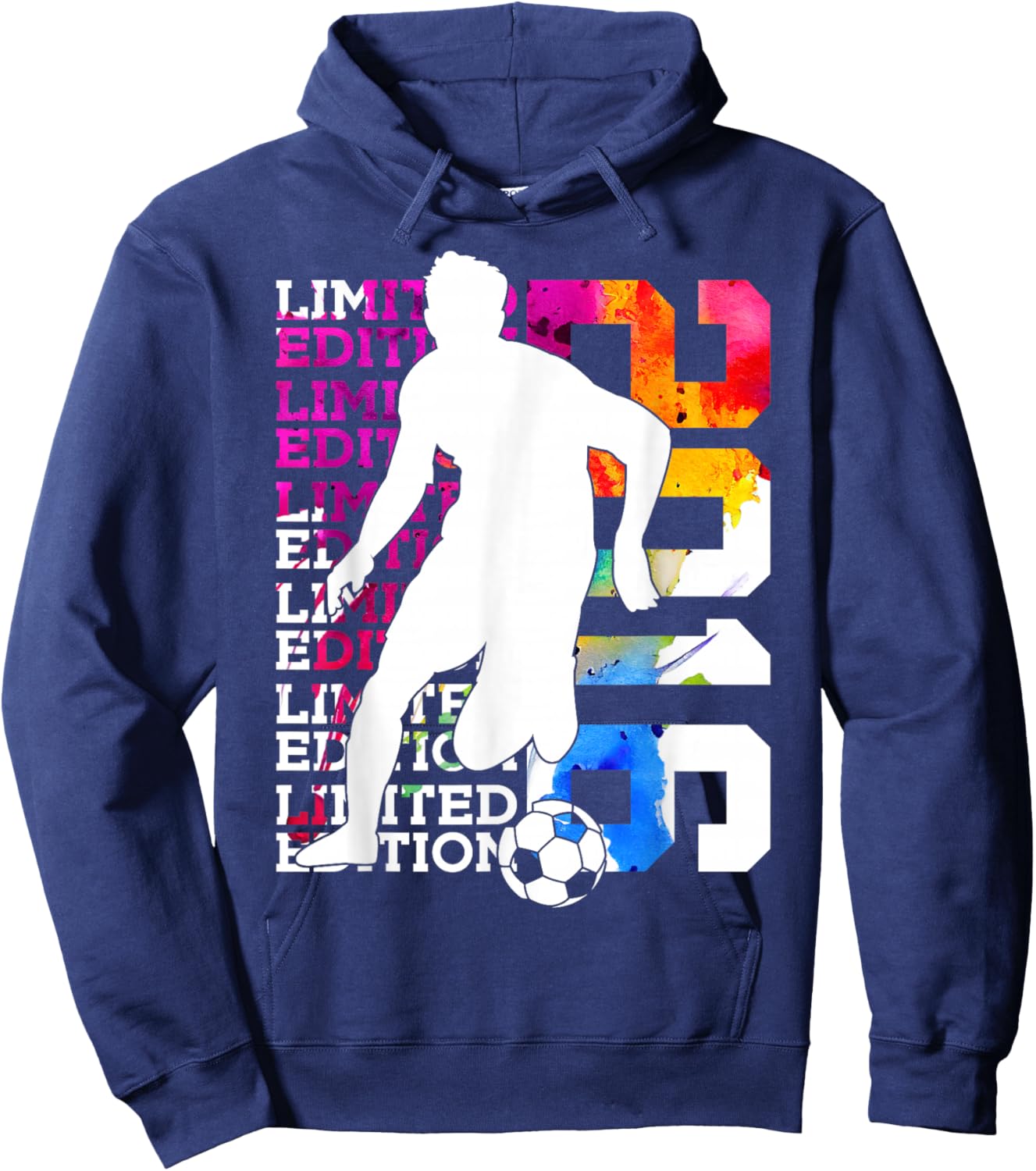 Limited Edition 2016 10 Years Soccer 10TH Birthday Hoodie - Hoodie | Navy