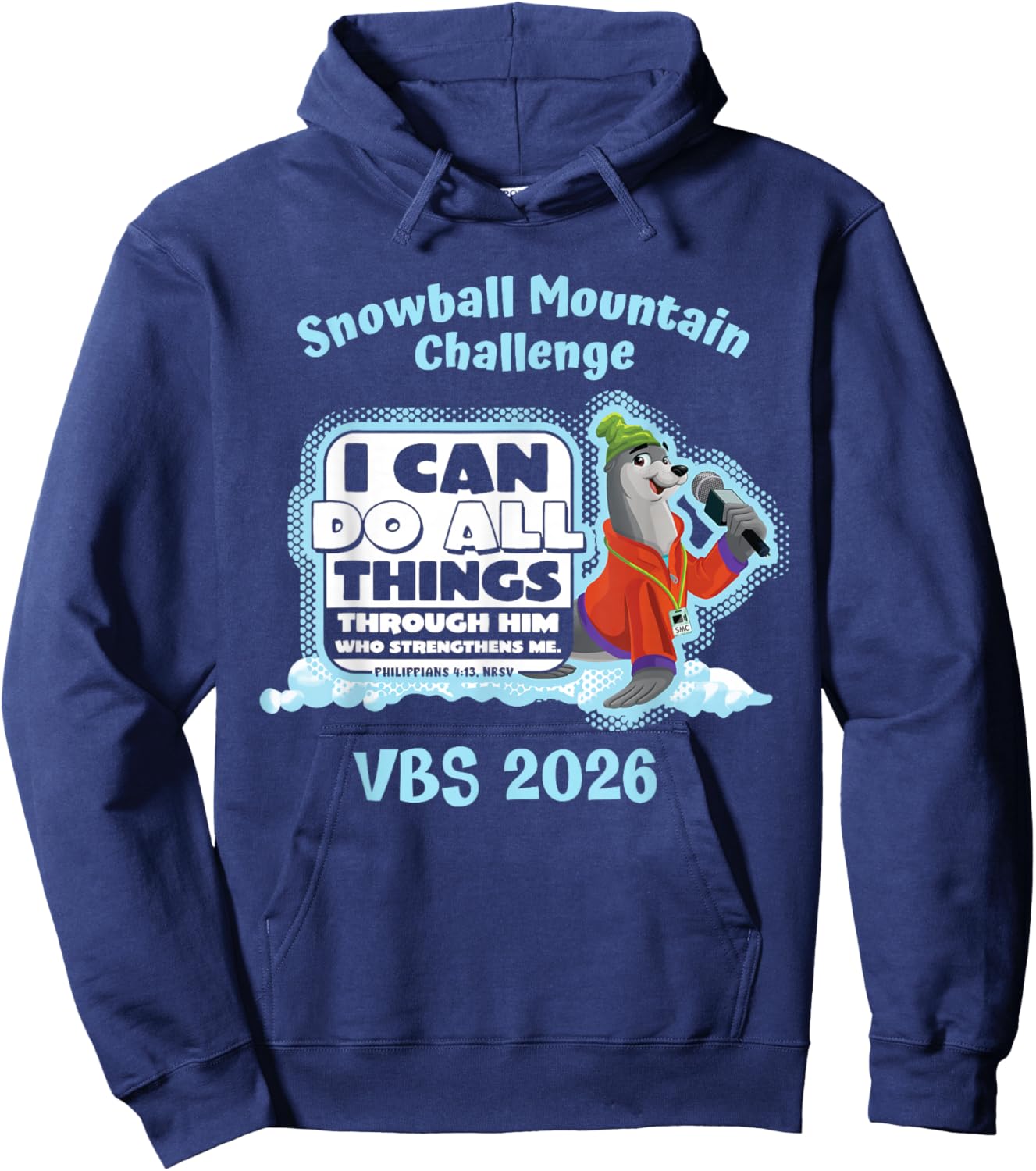 Snowball Mountain Challenge I Can Do All Things VBS 2026 Hoodie - Hoodie | Navy