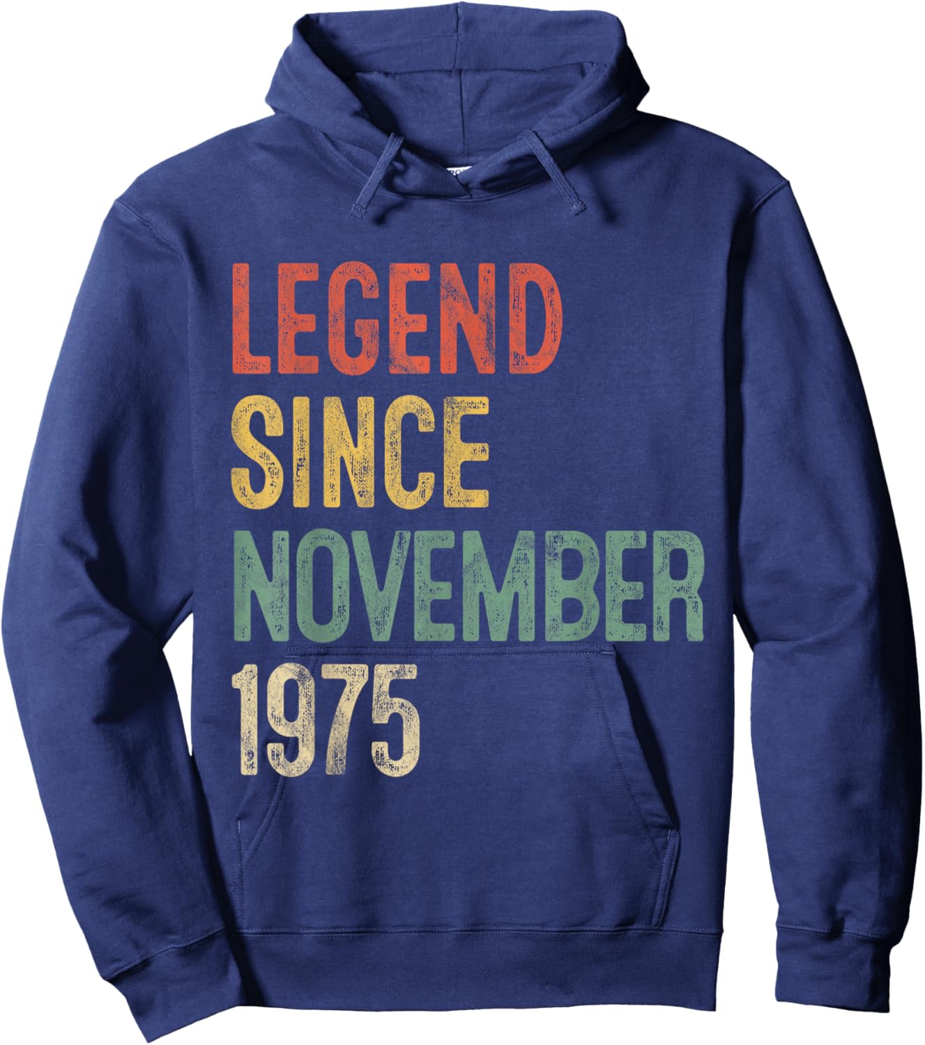 Legend November 1975 50th Birthday Men Women 50 Year Old Hoodie - Hoodie | Navy