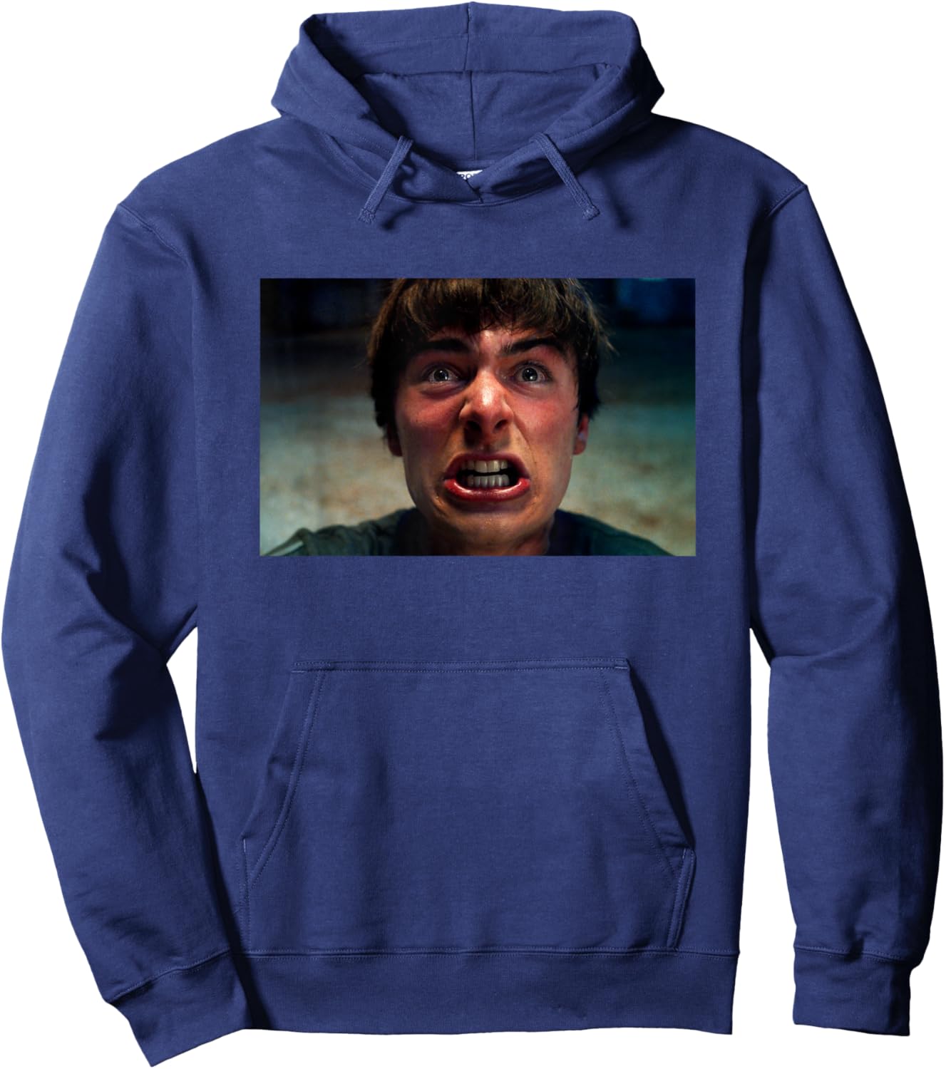 Stranger Things Season 5 Will Byers Angry Scene from Show Hoodie - Hoodie | Navy