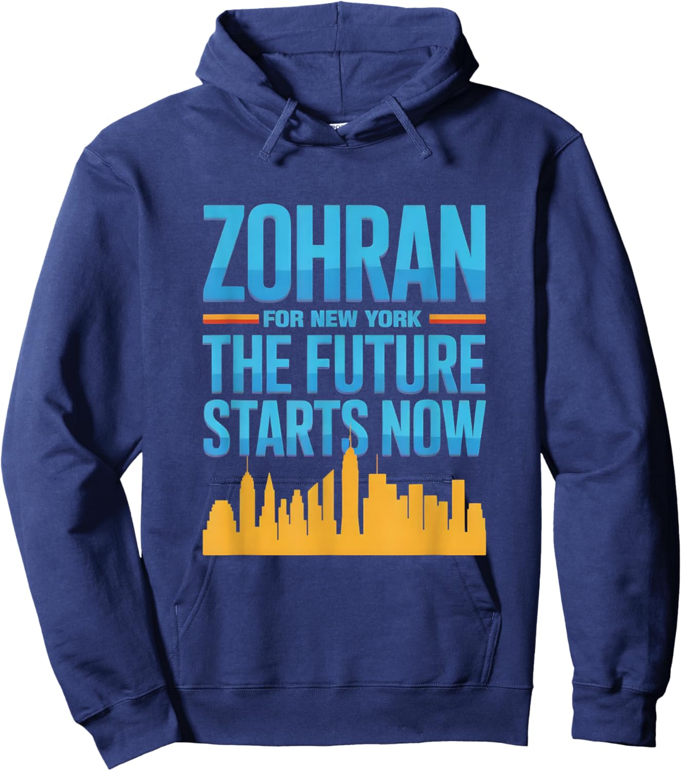 Zohran Mandani for NYC Major 2025 The Future Starts Now Hoodie - Hoodie | Navy