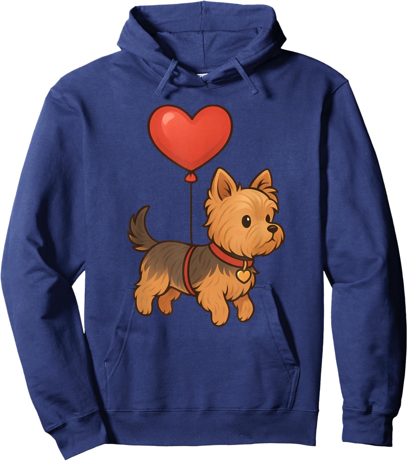Yorkshire Terrier Valentine's Day Yorkie Men Women Kids Hoodie - Hoodie | Navy