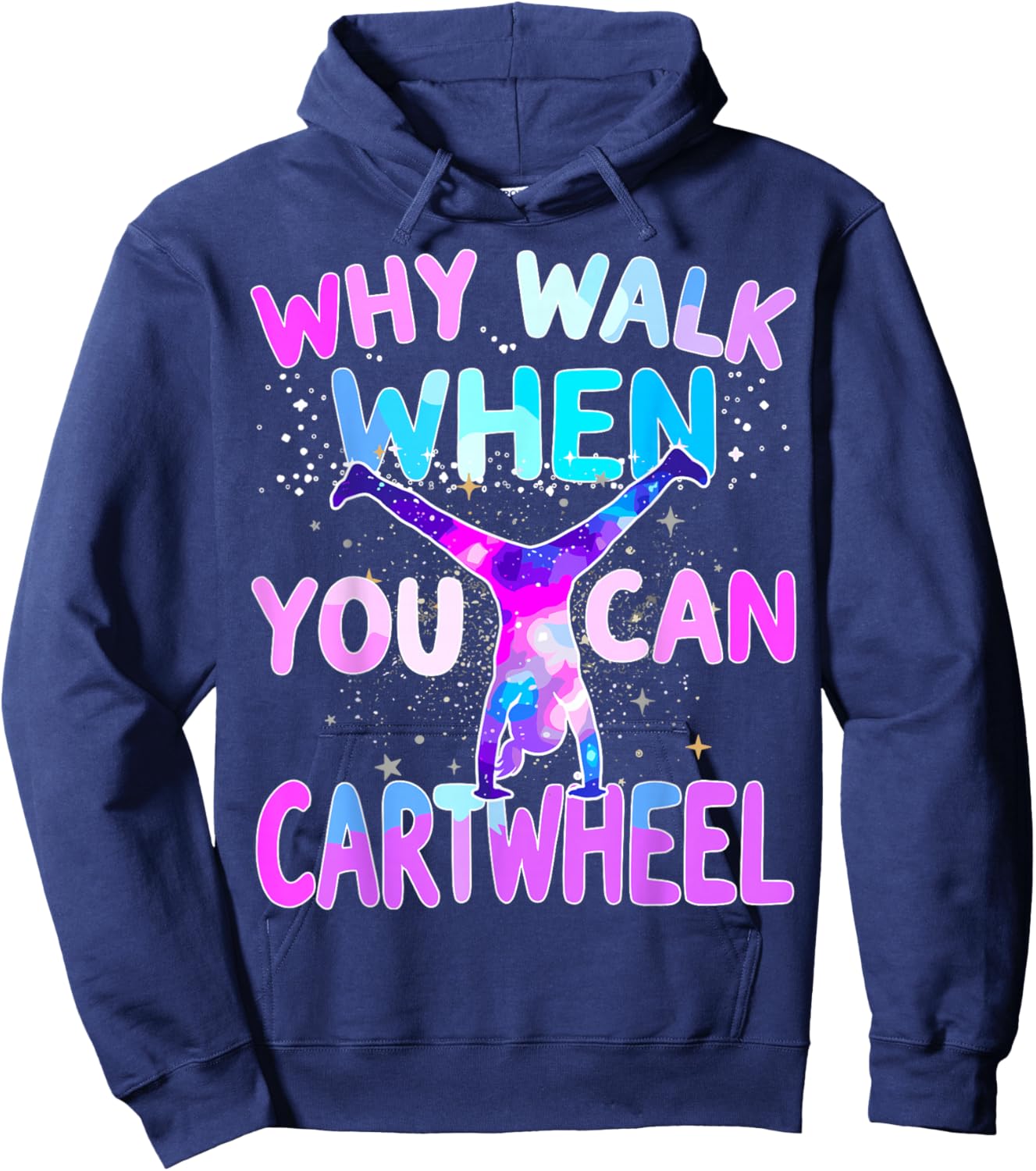Cartwheel Gymnast Girl Gymnastics Hoodie - Hoodie | Navy