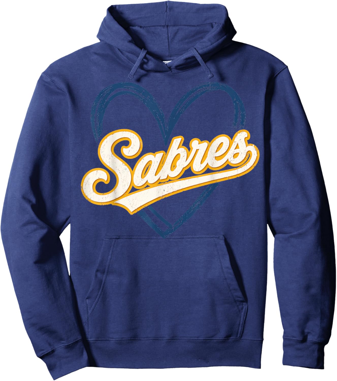 Sabres Name Retro Vintage Gift Women Boy Girl Hoodie - Hoodie | Navy
