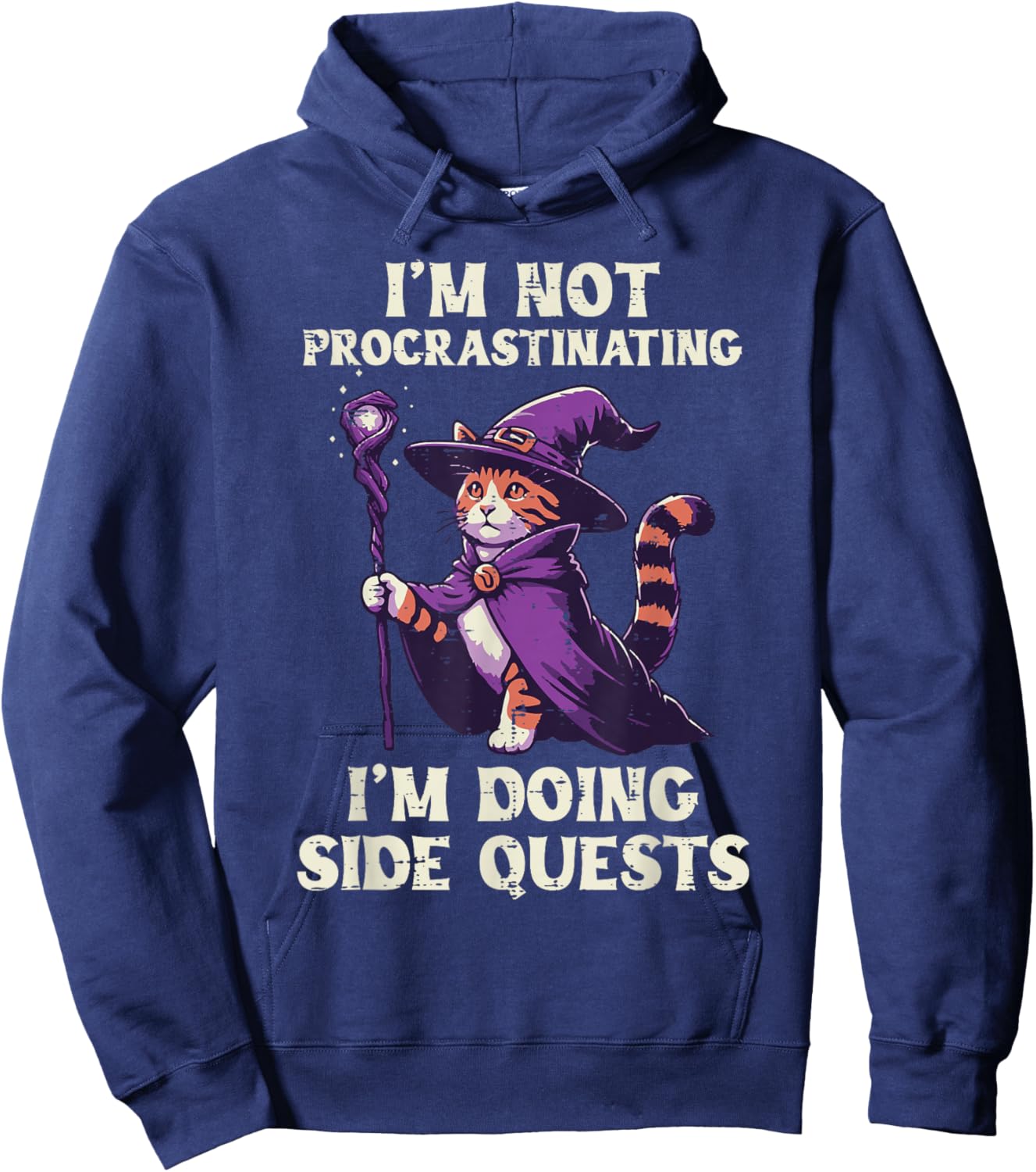 Gamer Not Procrastinating Doing Side Quests Men Women Kids Hoodie - Hoodie | Navy