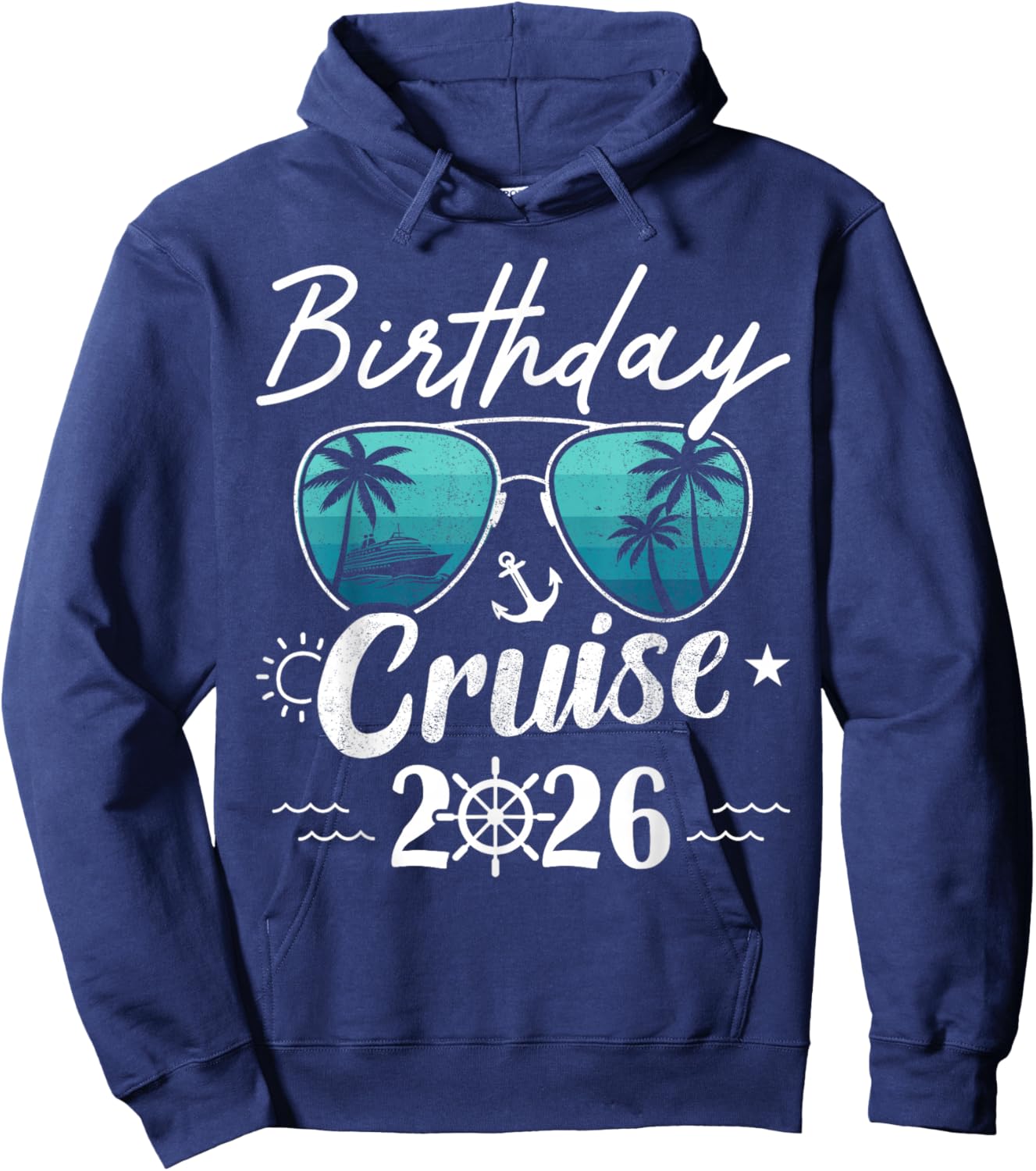 Birthday Cruise 2026 Hoodie - Hoodie | Navy