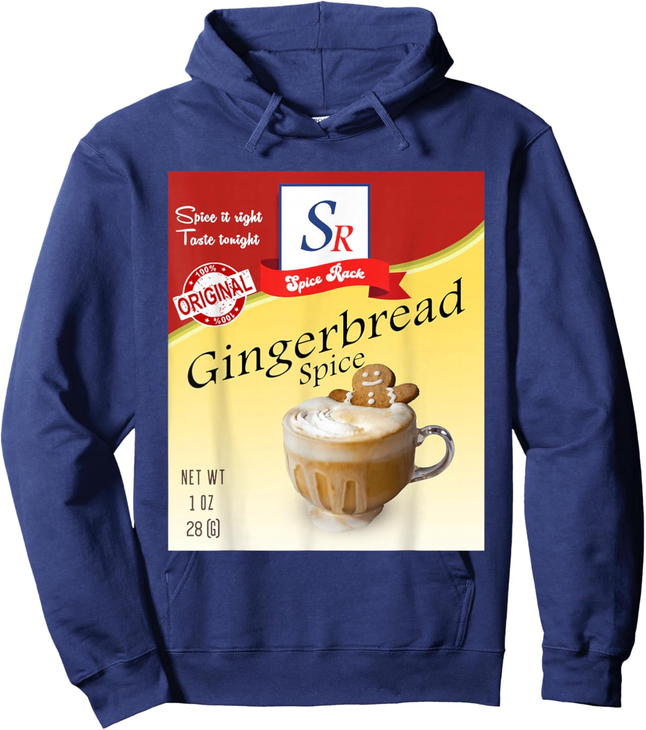 Gingerbread Spice Condiment Holiday Spice Group Costumes Hoodie - Hoodie | Navy