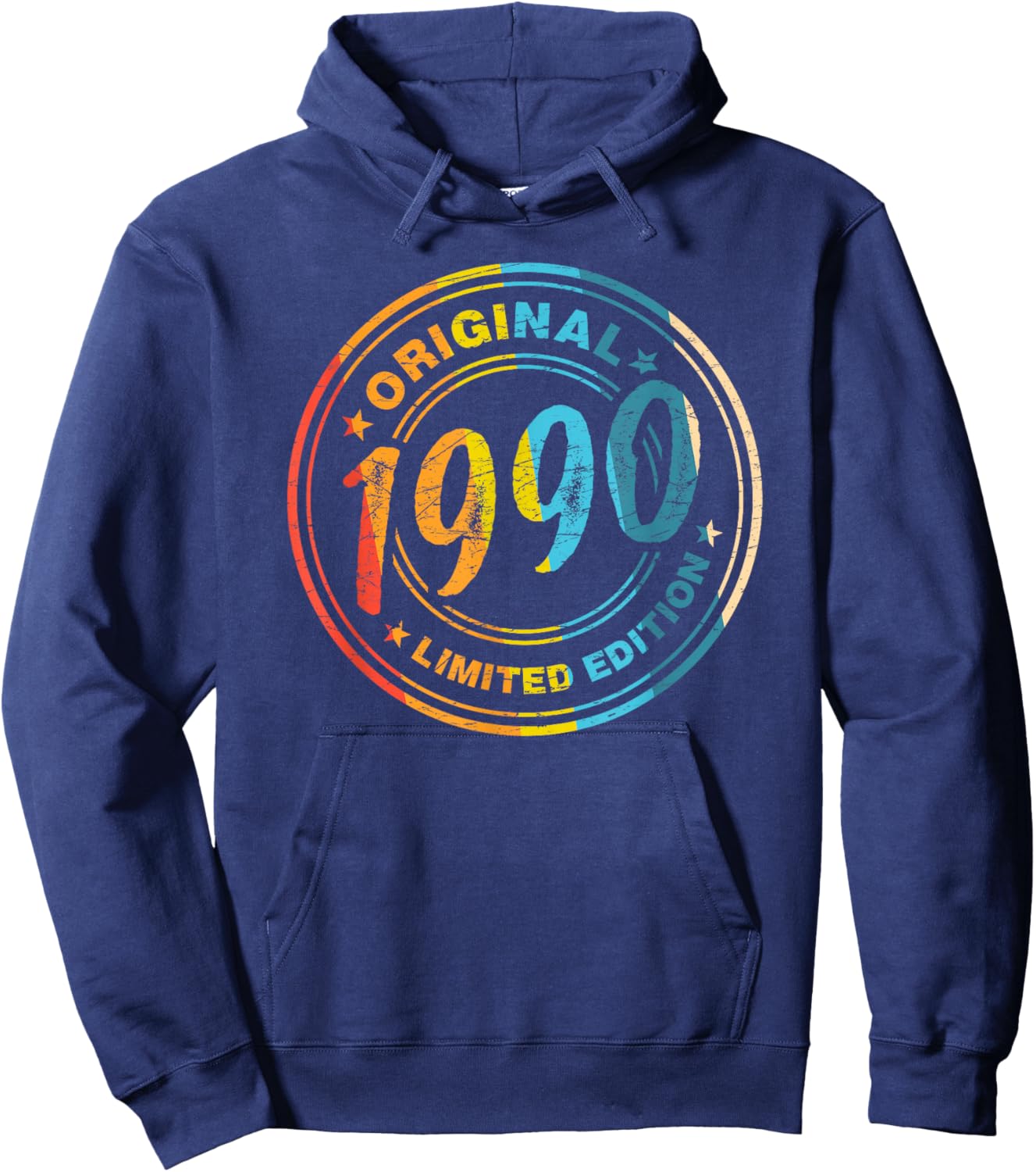 36th Birthday Retro Vintage 1990 Men Women Hoodie - Hoodie | Navy
