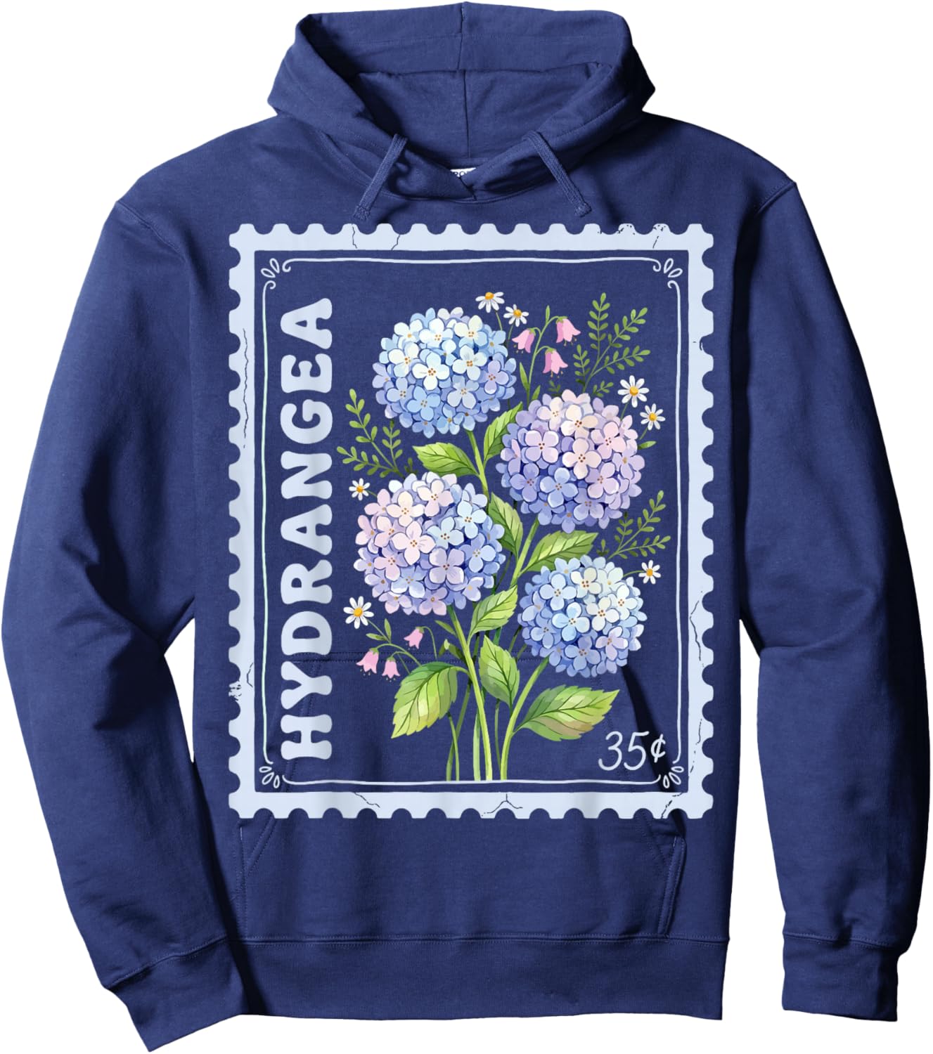 Hydrangea Hoodie - Hoodie | Navy