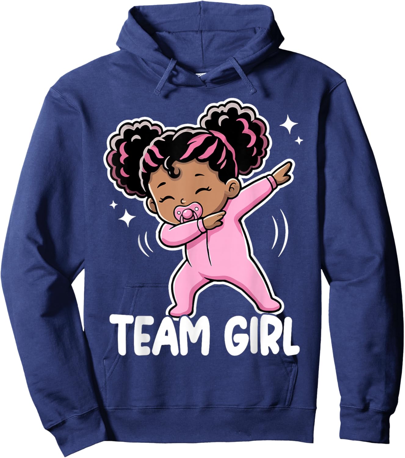 Team Girl Baby Announcement Cute Gender Reveal Party Hoodie - Hoodie | Navy